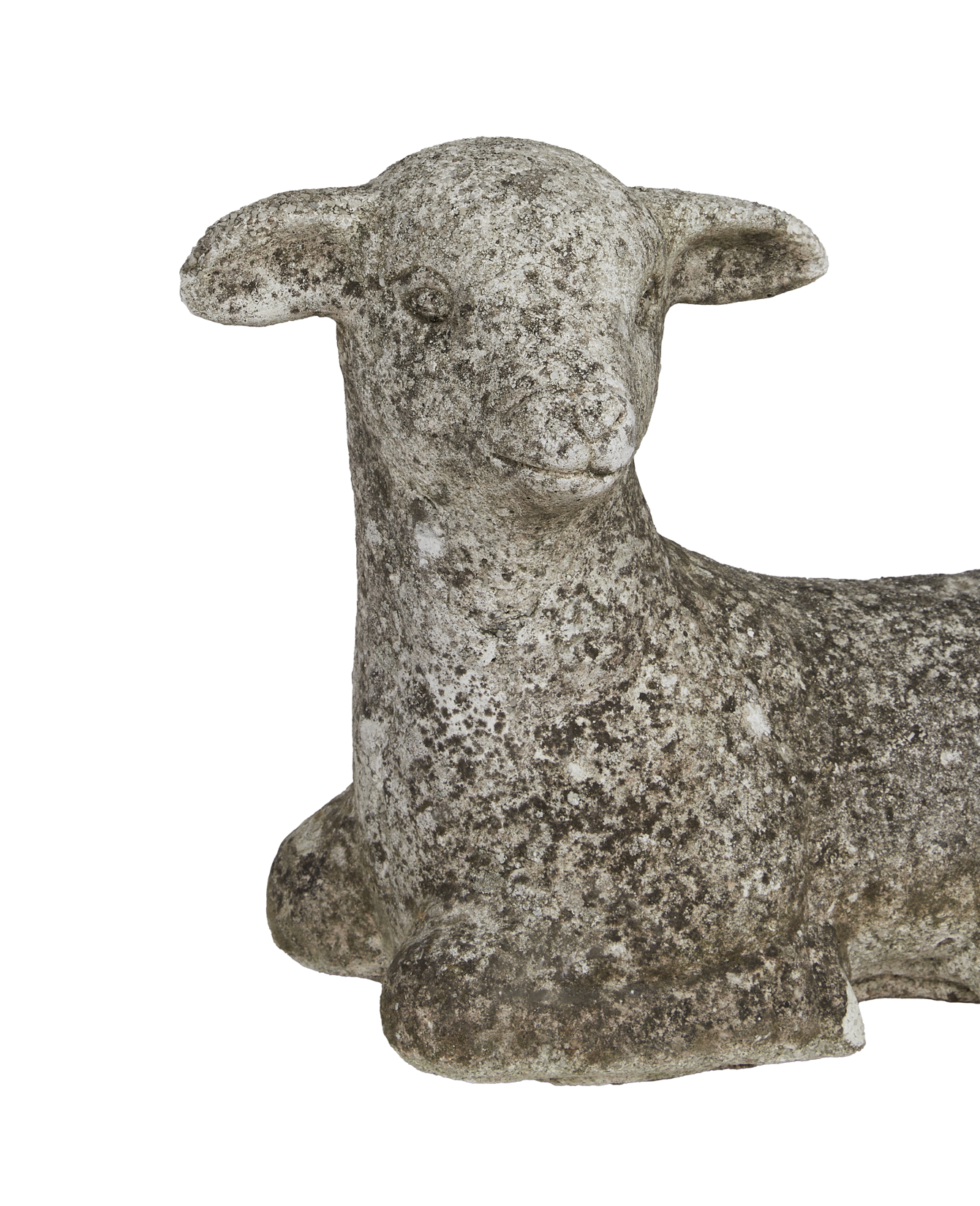 Antique Lamb Statue from France made of Cement
