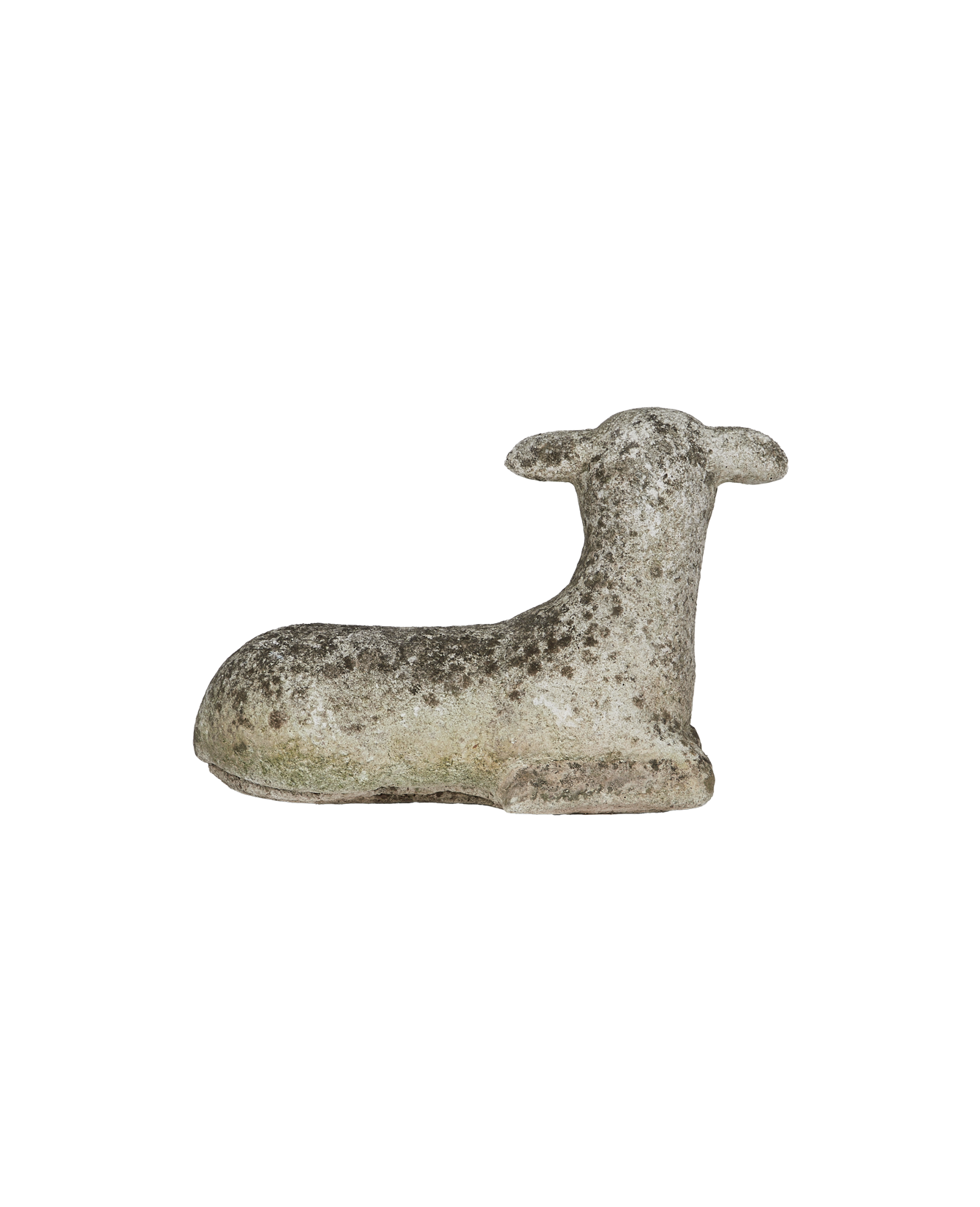 Antique Lamb Statue from France made of Cement