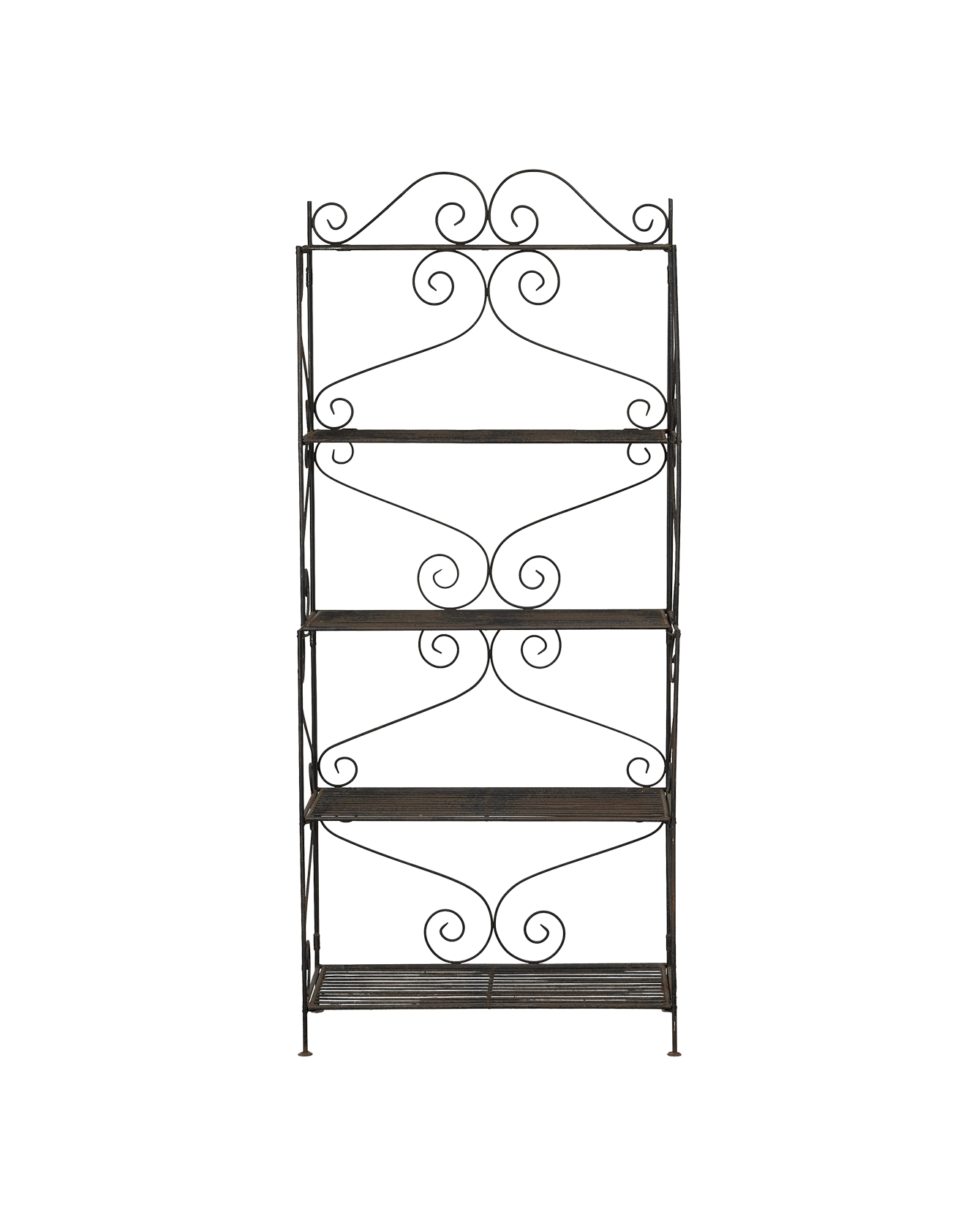 Vintage Iron Potting Shelf from France made of Metal