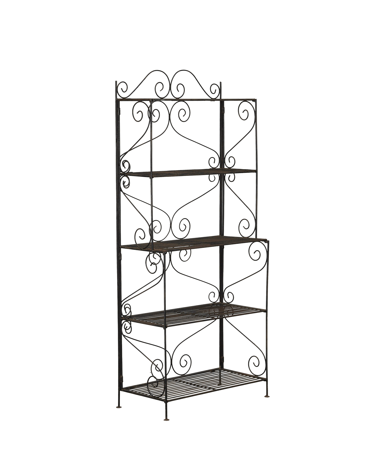Vintage Iron Potting Shelf from France made of Metal