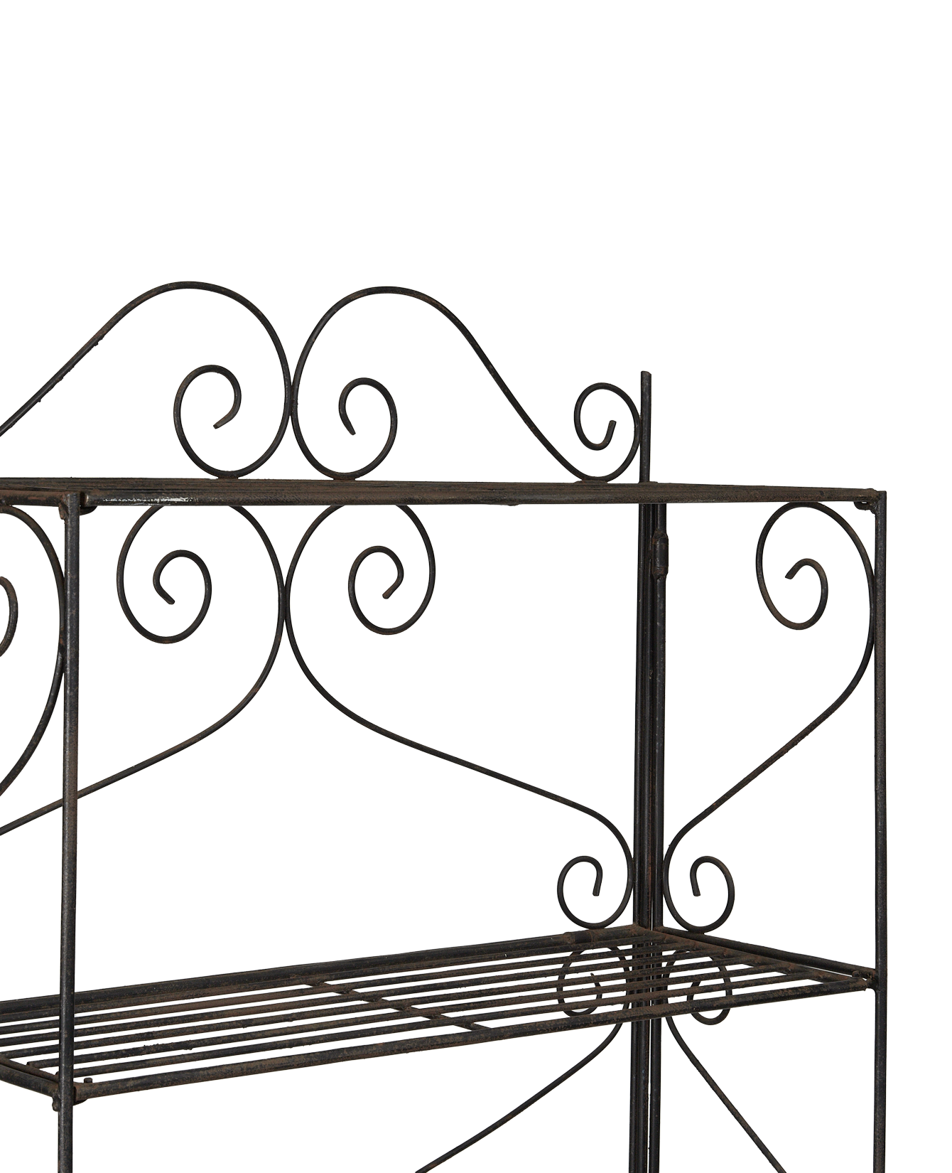 Vintage Iron Potting Shelf from France made of Metal