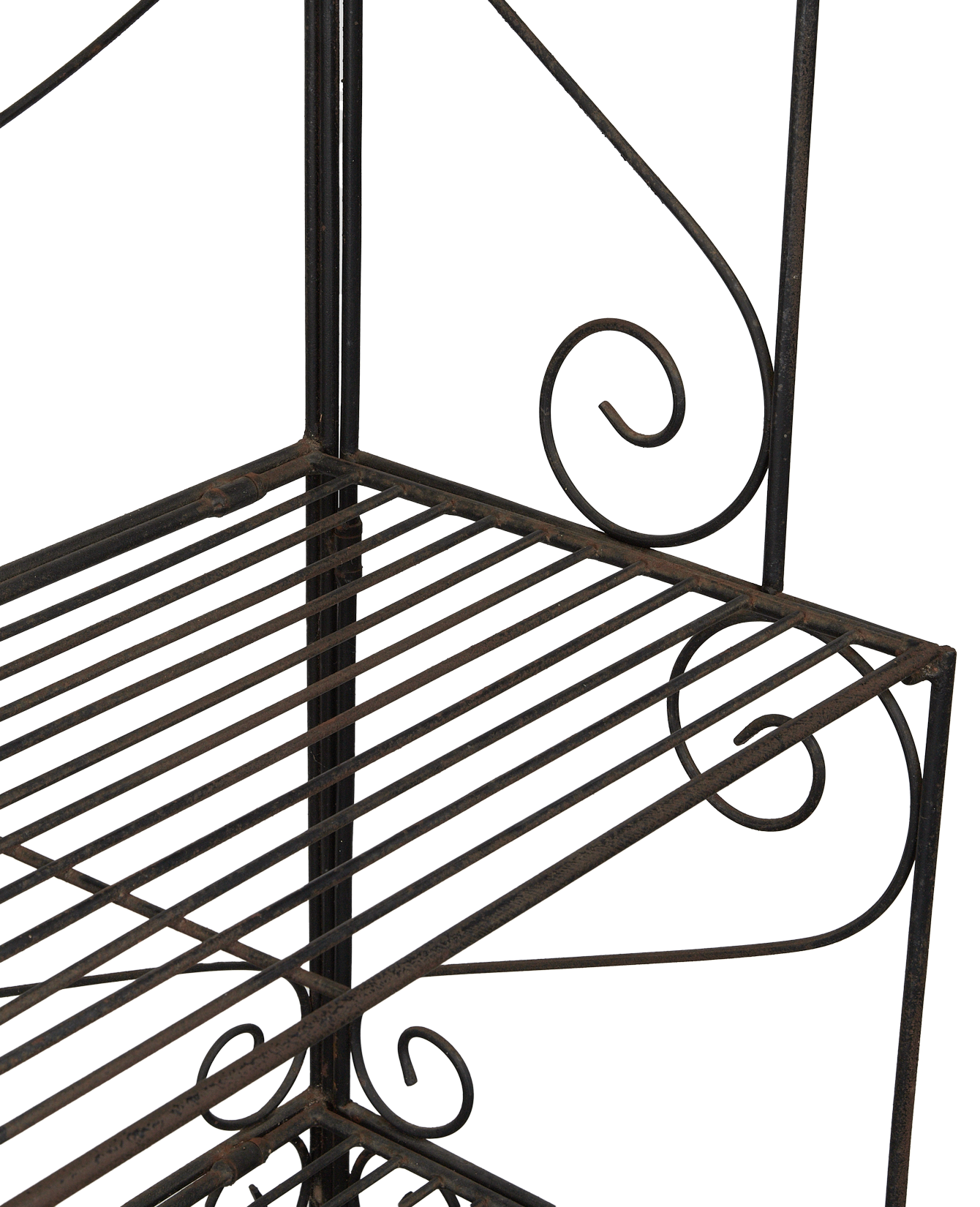 Vintage Iron Potting Shelf from France made of Metal