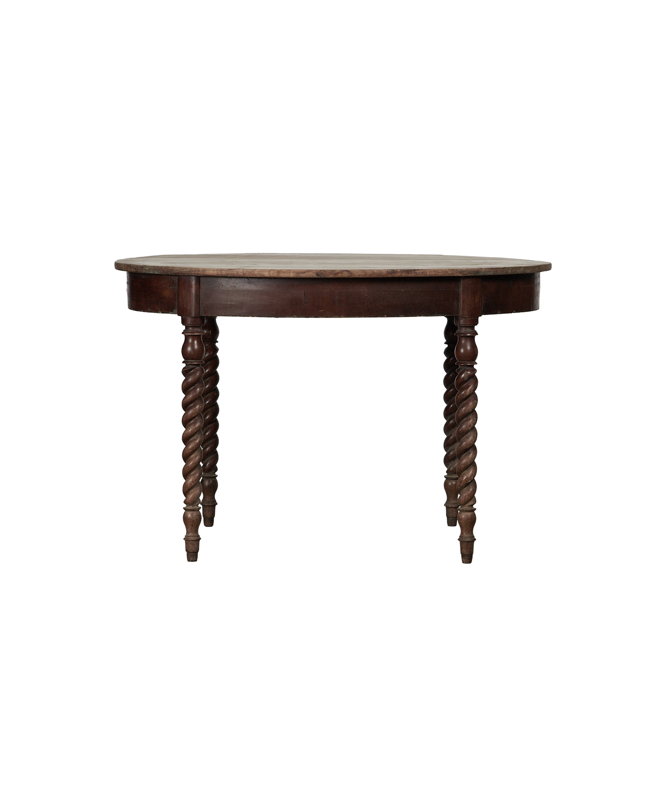 Antique Barley Twist Table from France made of Wood