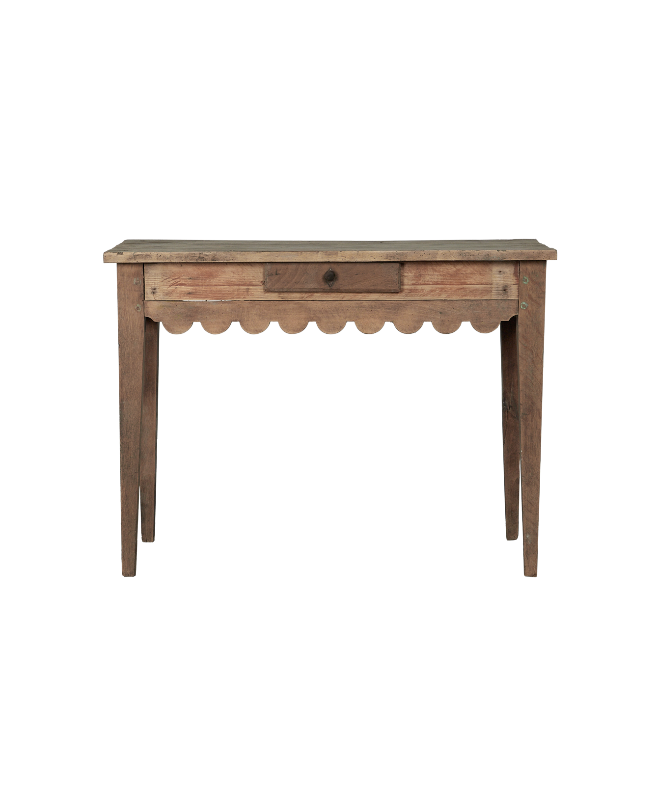 Antique Scalloped Desk from France made of Wood