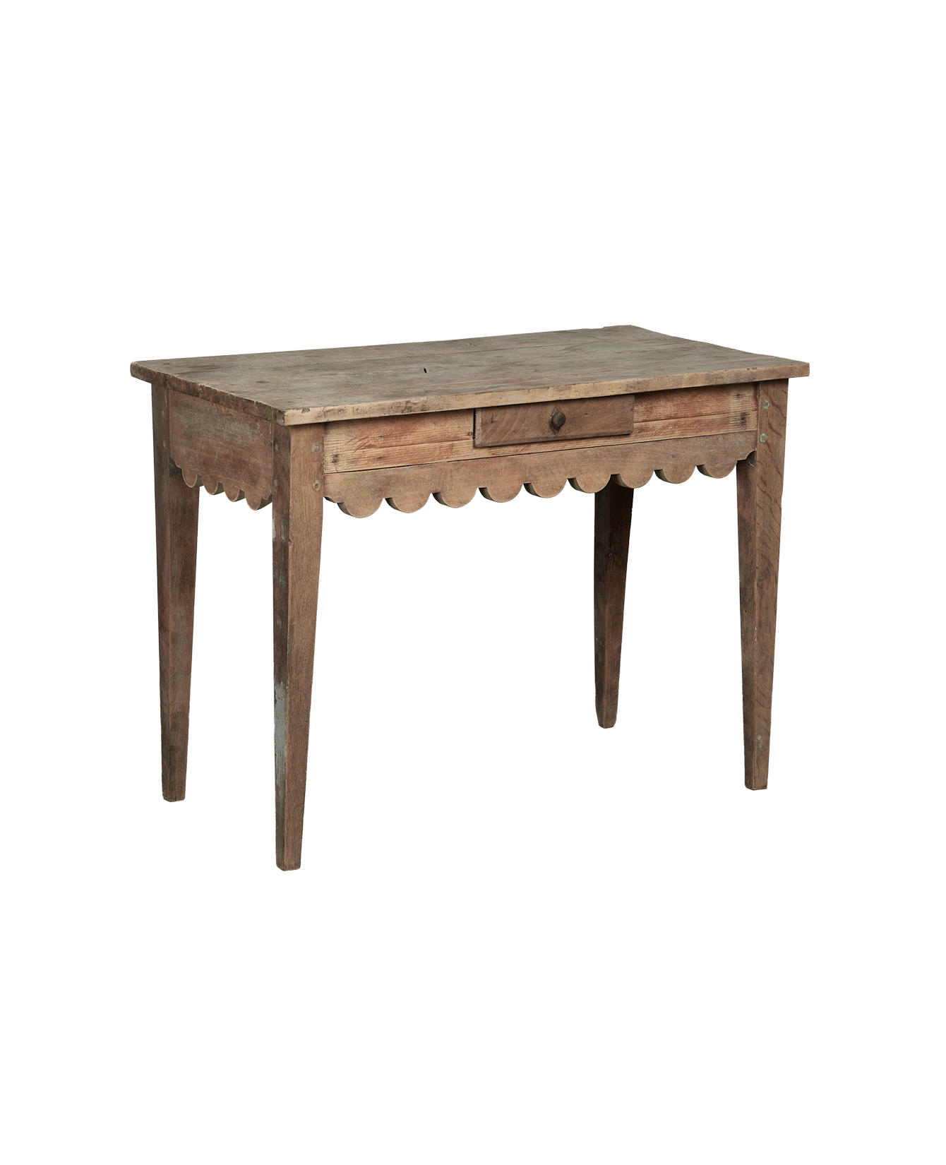 Antique Scalloped Desk from France made of Wood