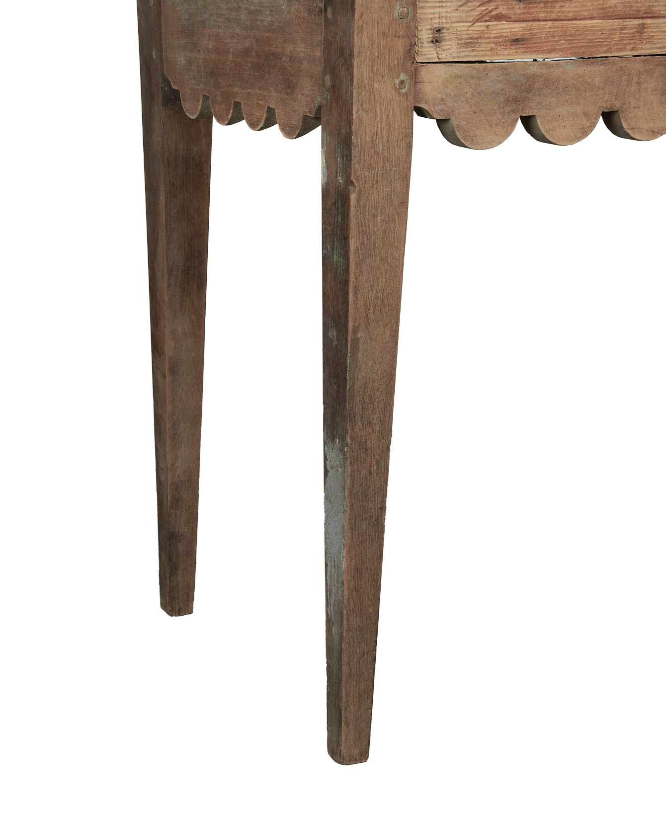 Antique Scalloped Desk from France made of Wood