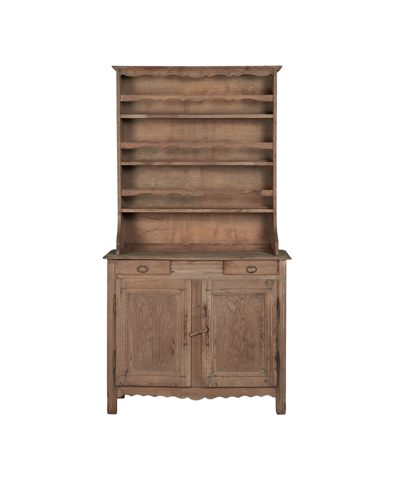 Antique Dish Cabinet - Two Piece from France made of Wood