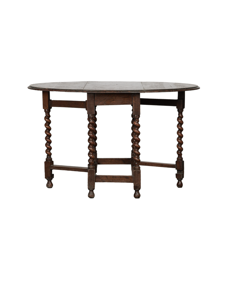 Barley Twist Drop Leaf Table