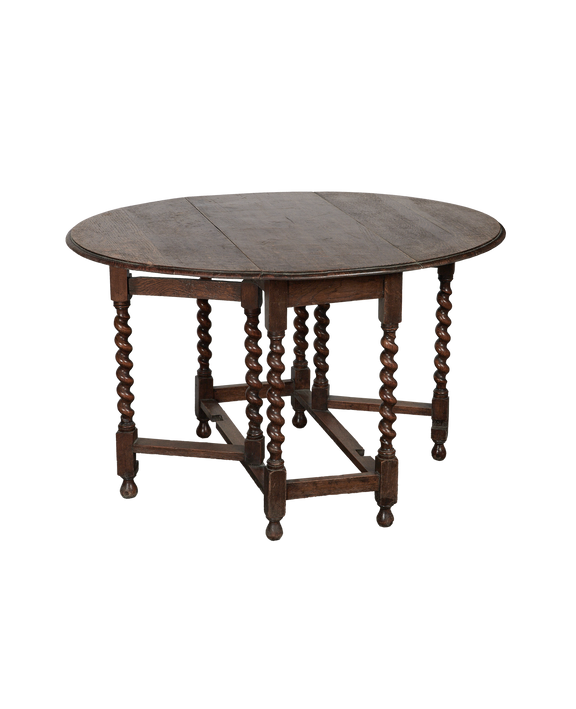 Barley Twist Drop Leaf Table