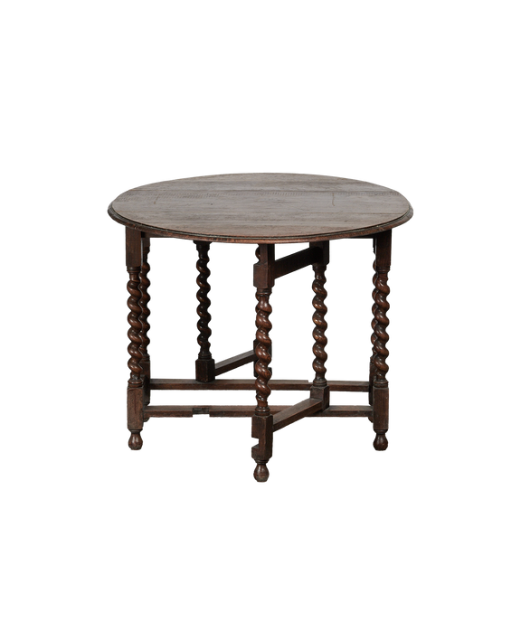 Barley Twist Drop Leaf Table
