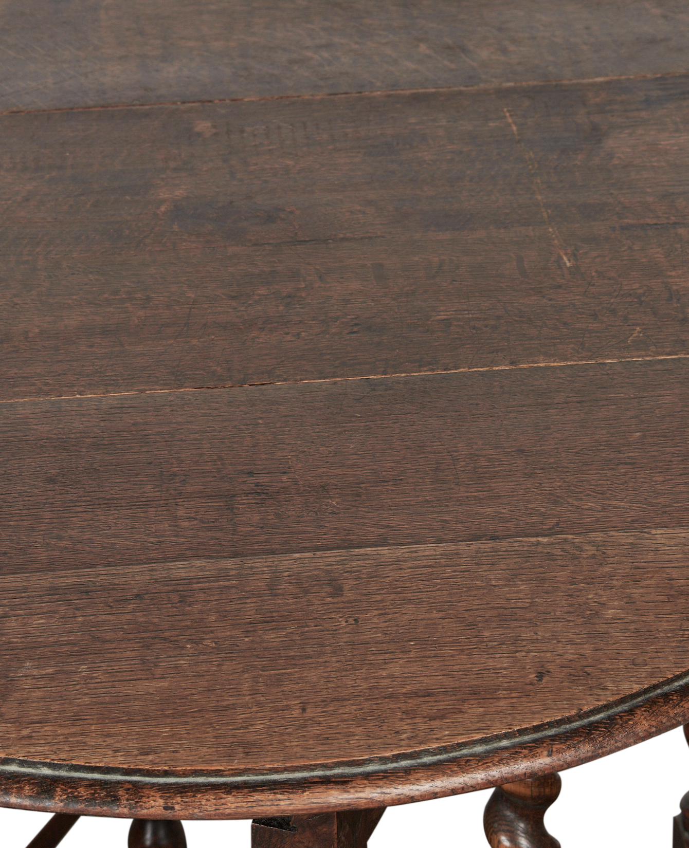 Antique Barley Twist Drop Leaf Table from France made of Wood