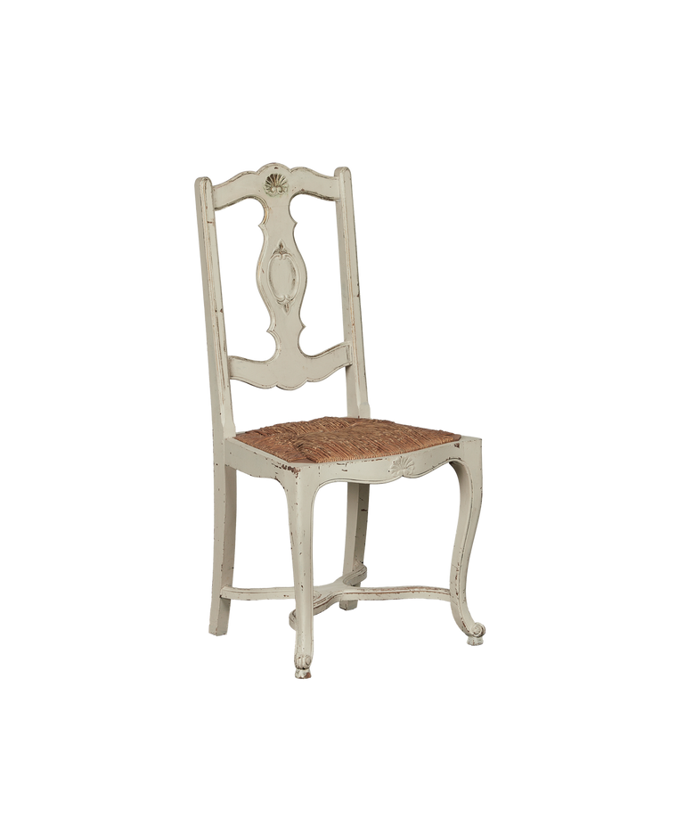 Painted Rush Chair - Embossed Shell