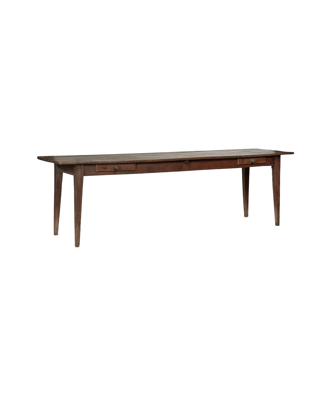 Antique Two Drawer Dining Table from France made of Wood