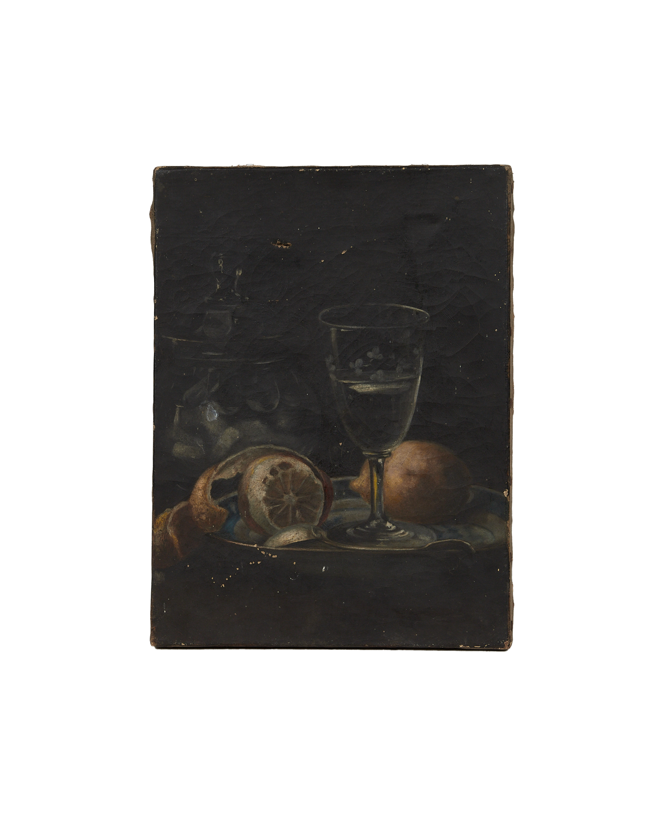 Antique Framed Still Life from France made of Canvas