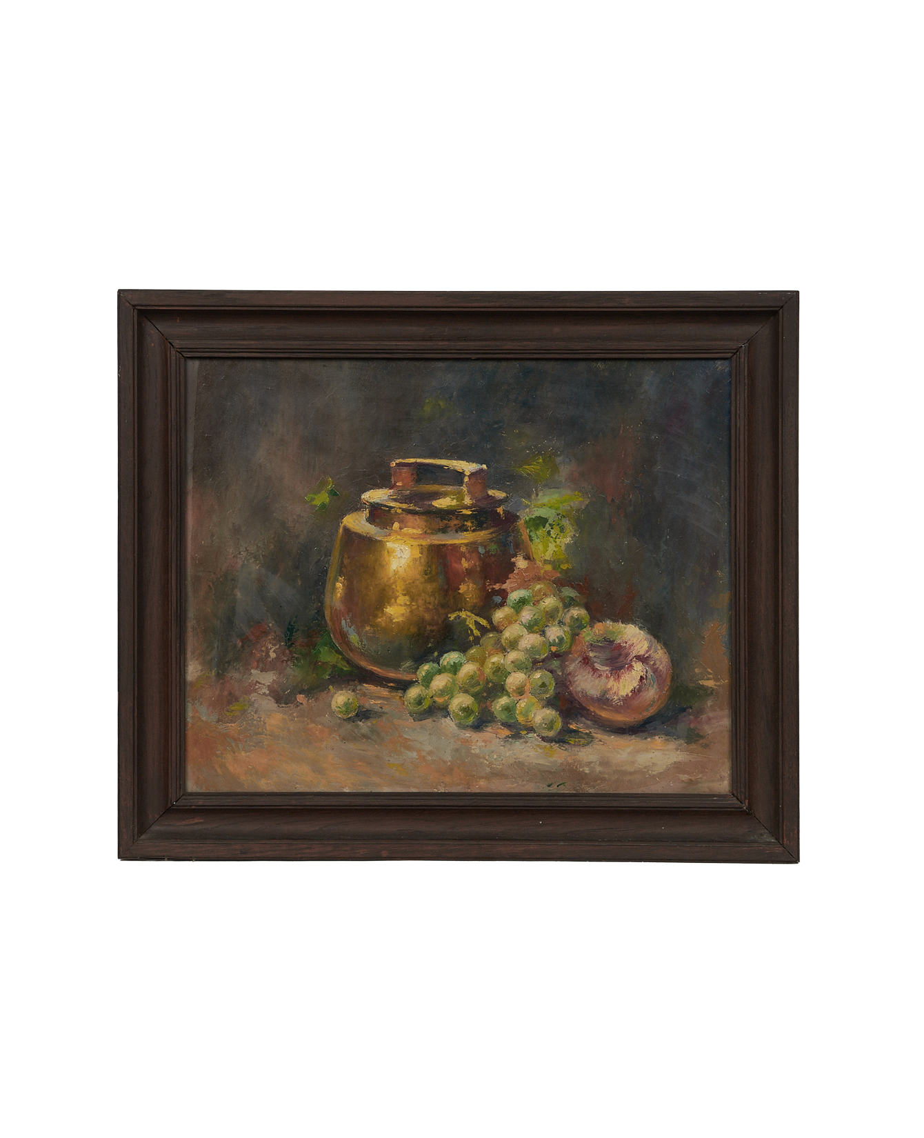 Antique Framed Still Life from France made of Canvas