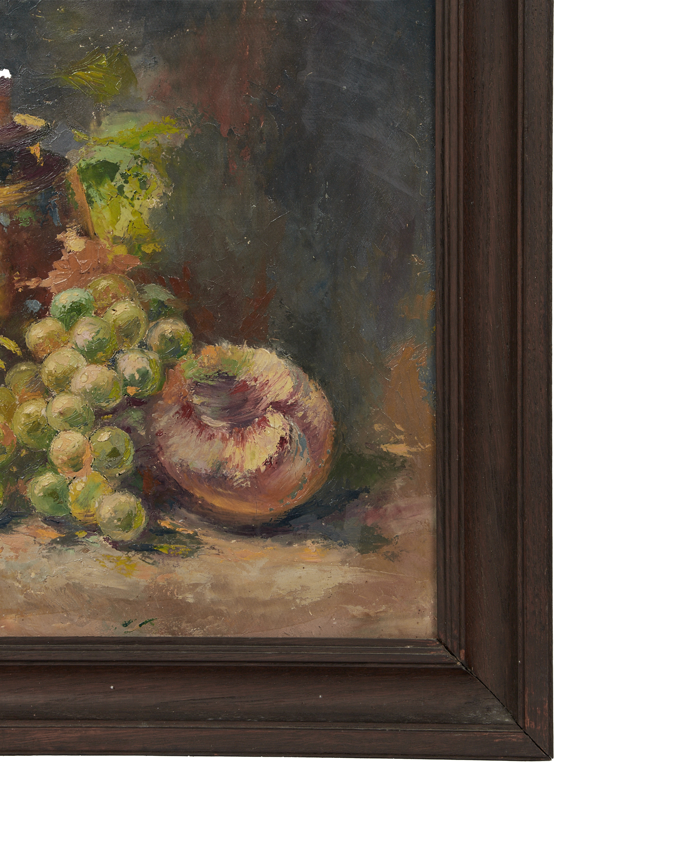 Antique Framed Still Life from France made of Canvas