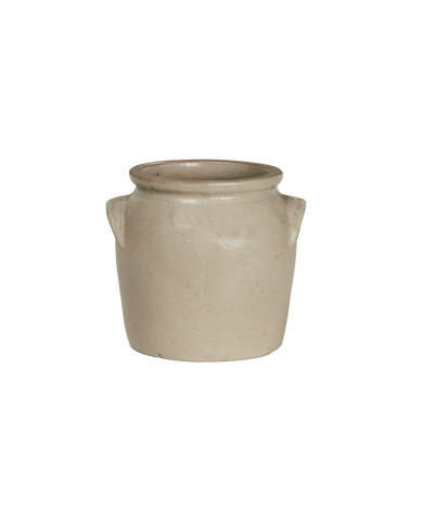 Antique Confit Jar - Gris from France made of Ceramic