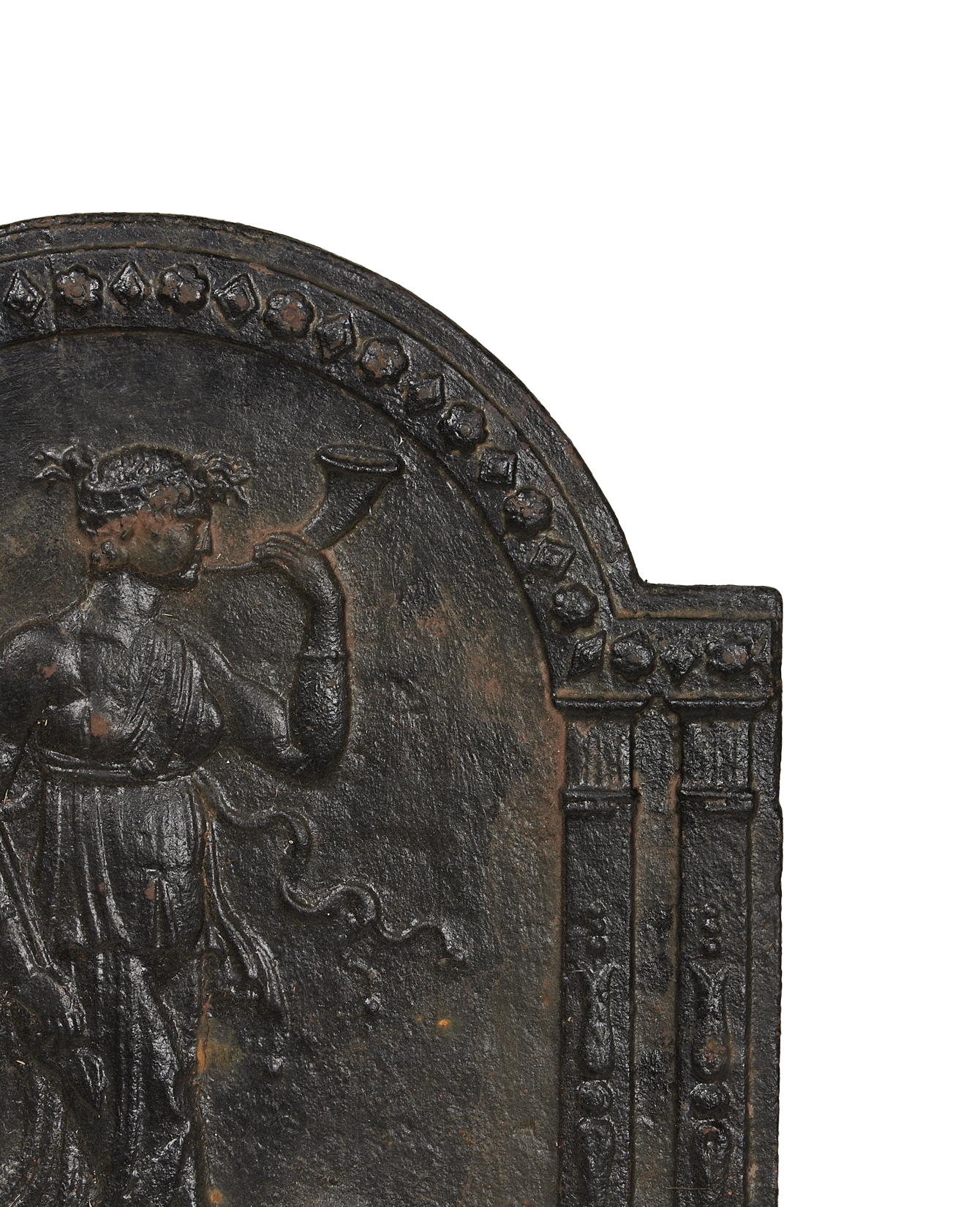 Vintage Fireplace Plaque from France made of Metal