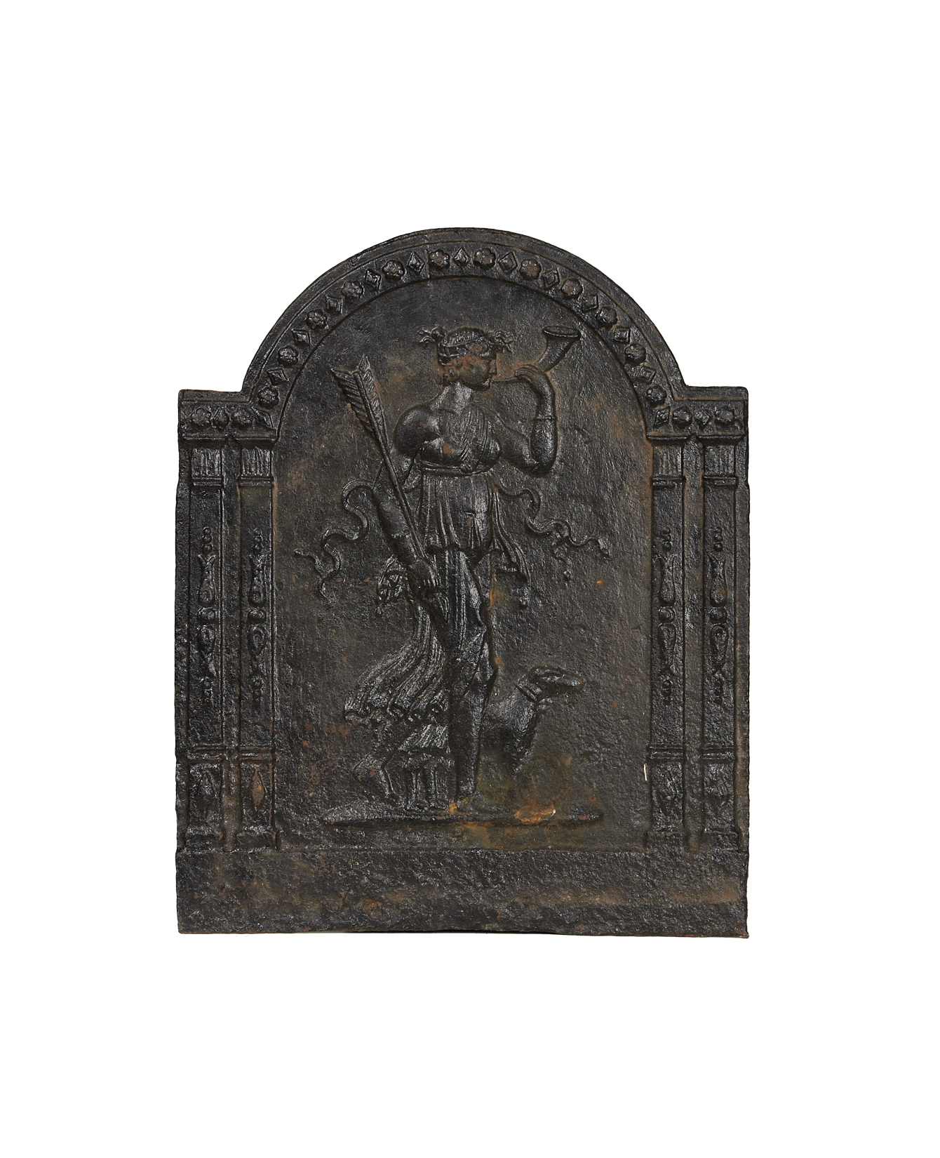 Vintage Fireplace Plaque from France made of Metal