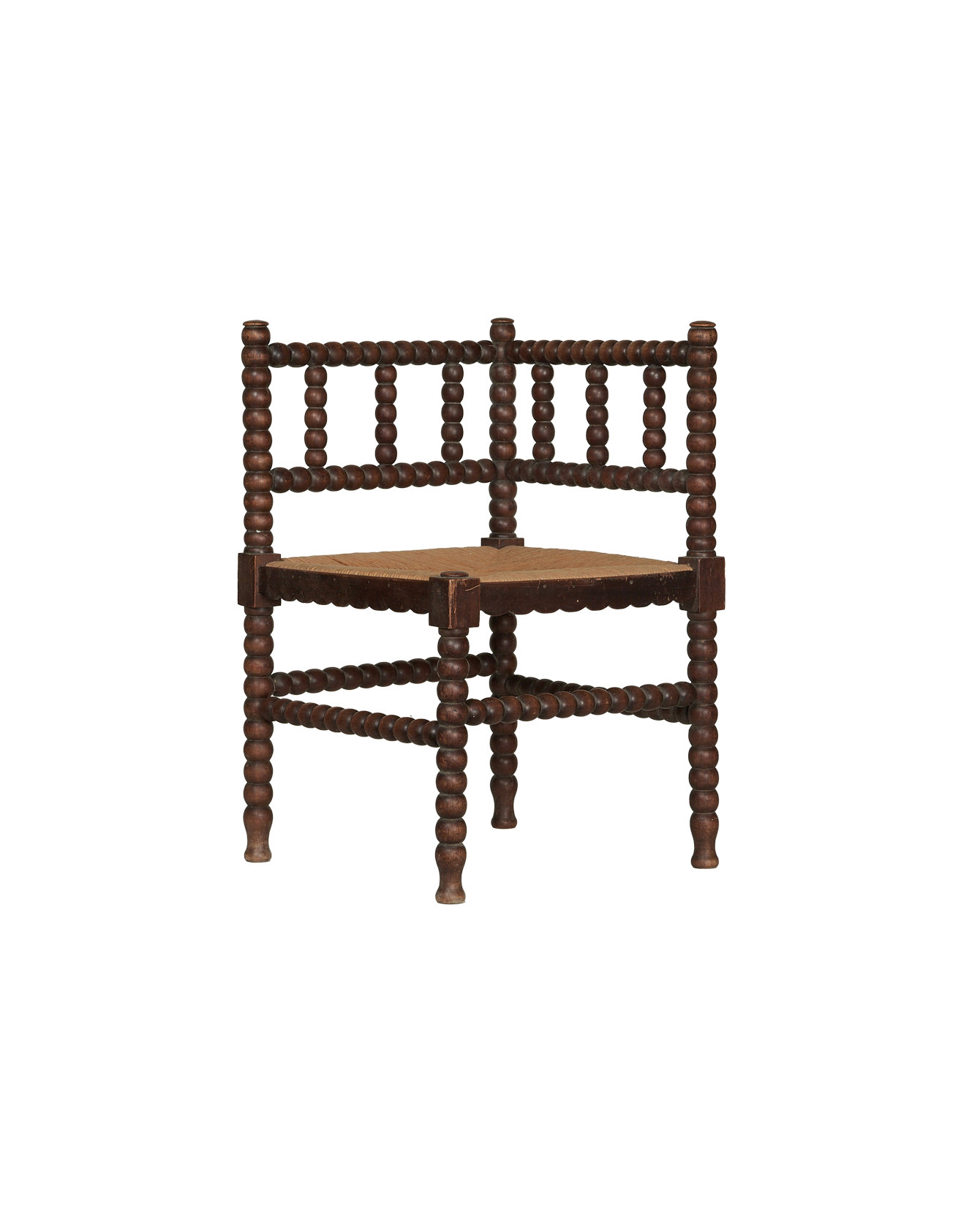 Antique Bobbin Chair - Corner from France made of Wood