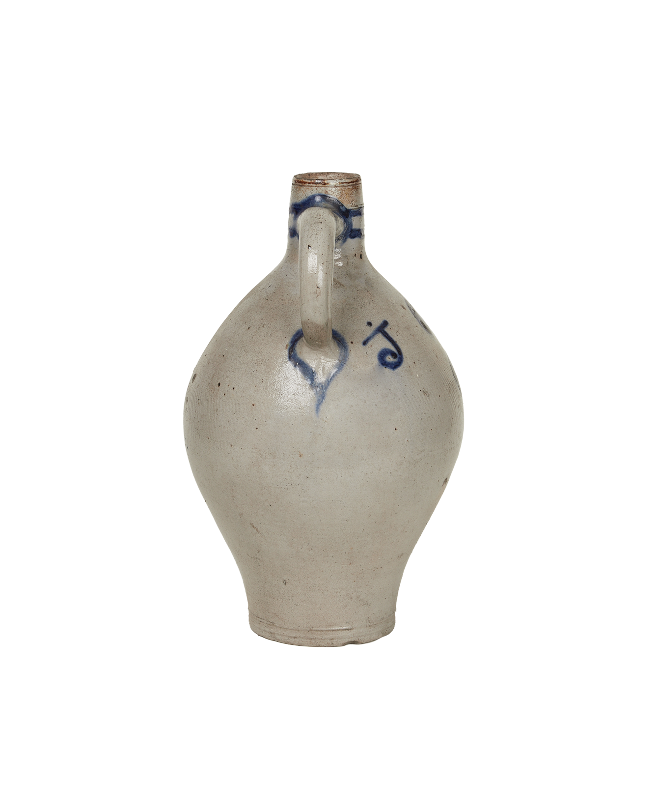 Antique Jug - Blue Alsace Glaze from France made of Ceramic