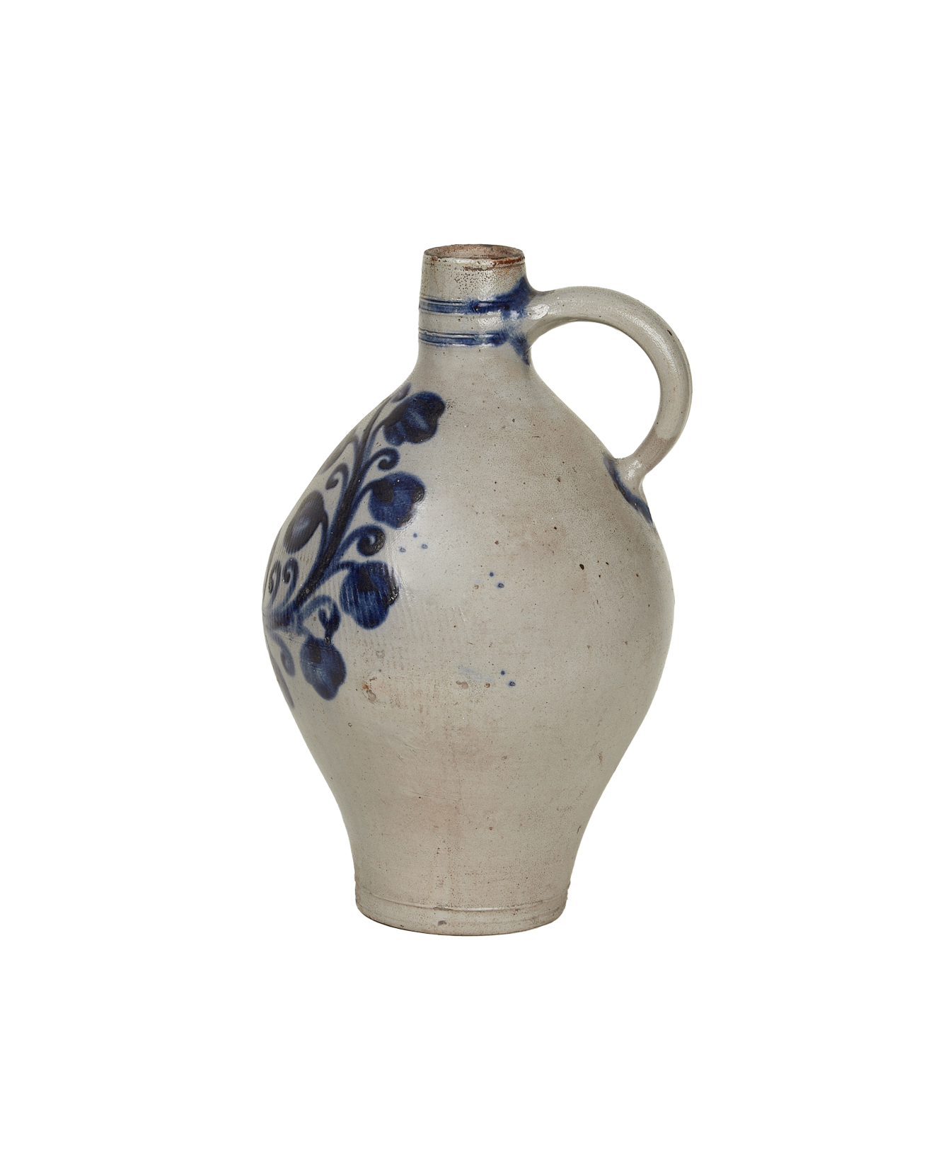 Antique Jug - Blue Alsace Glaze from France made of Ceramic