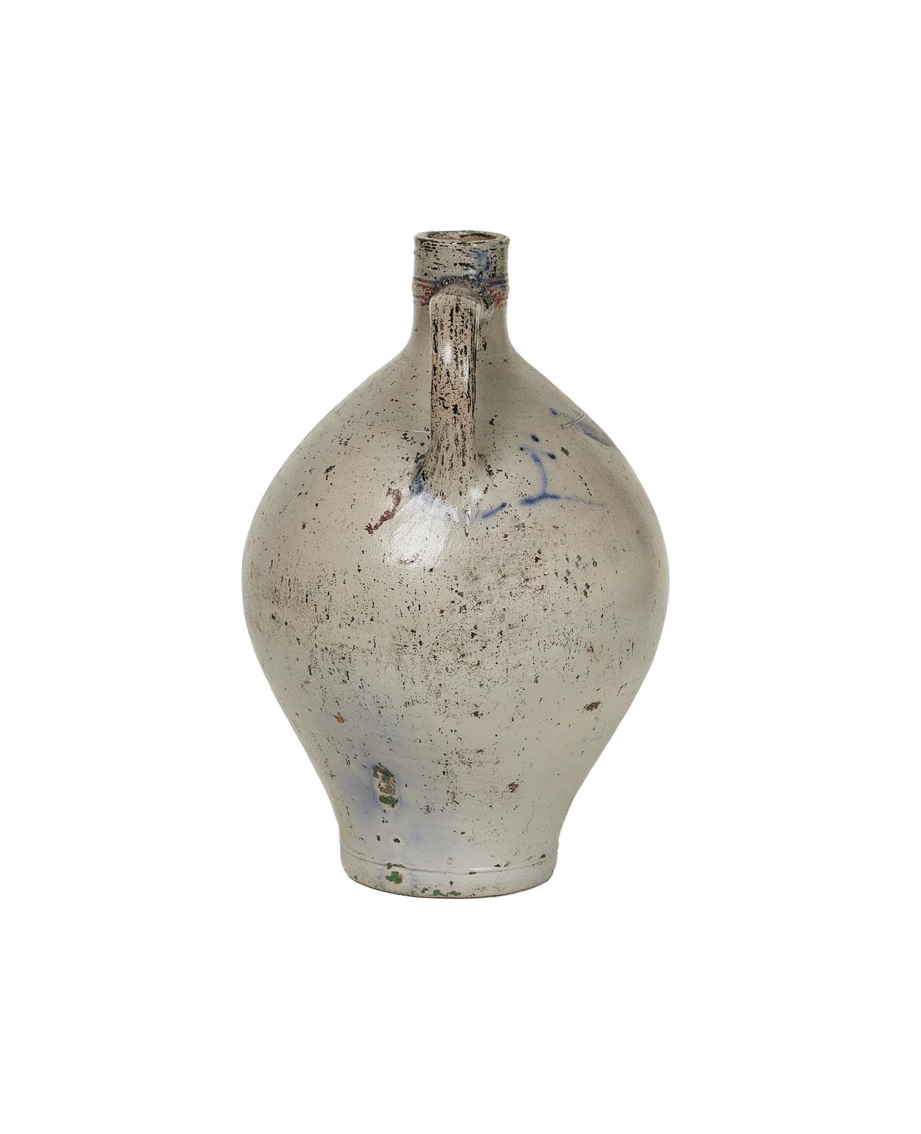 Antique Jug - Blue Alsace Glaze from France made of Ceramic
