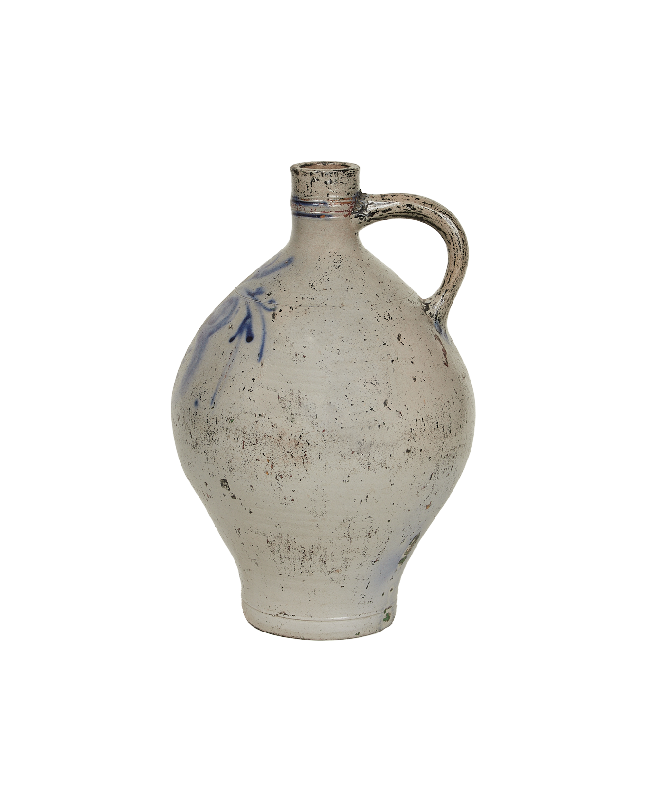 Antique Jug - Blue Alsace Glaze from France made of Ceramic