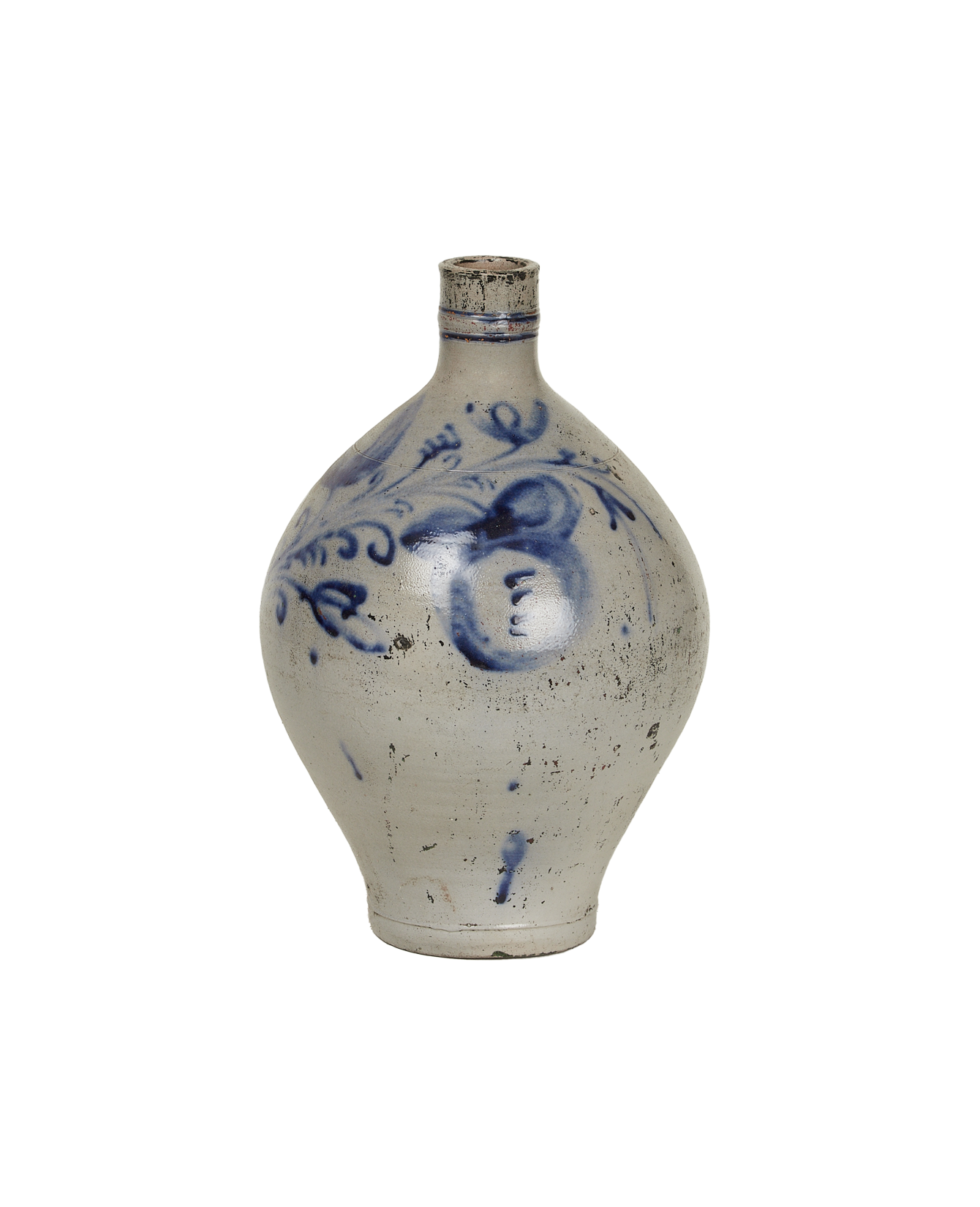 Antique Jug - Blue Alsace Glaze from France made of Ceramic