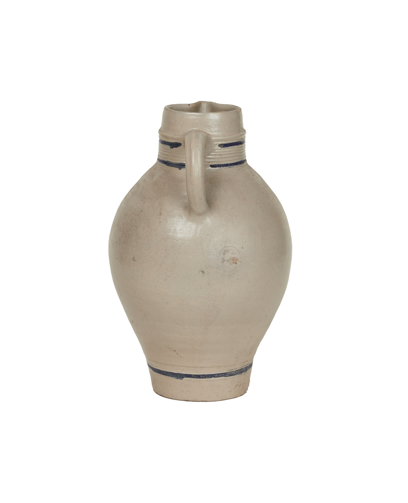 Antique Jug - Blue Alsace Glaze from France made of Ceramic