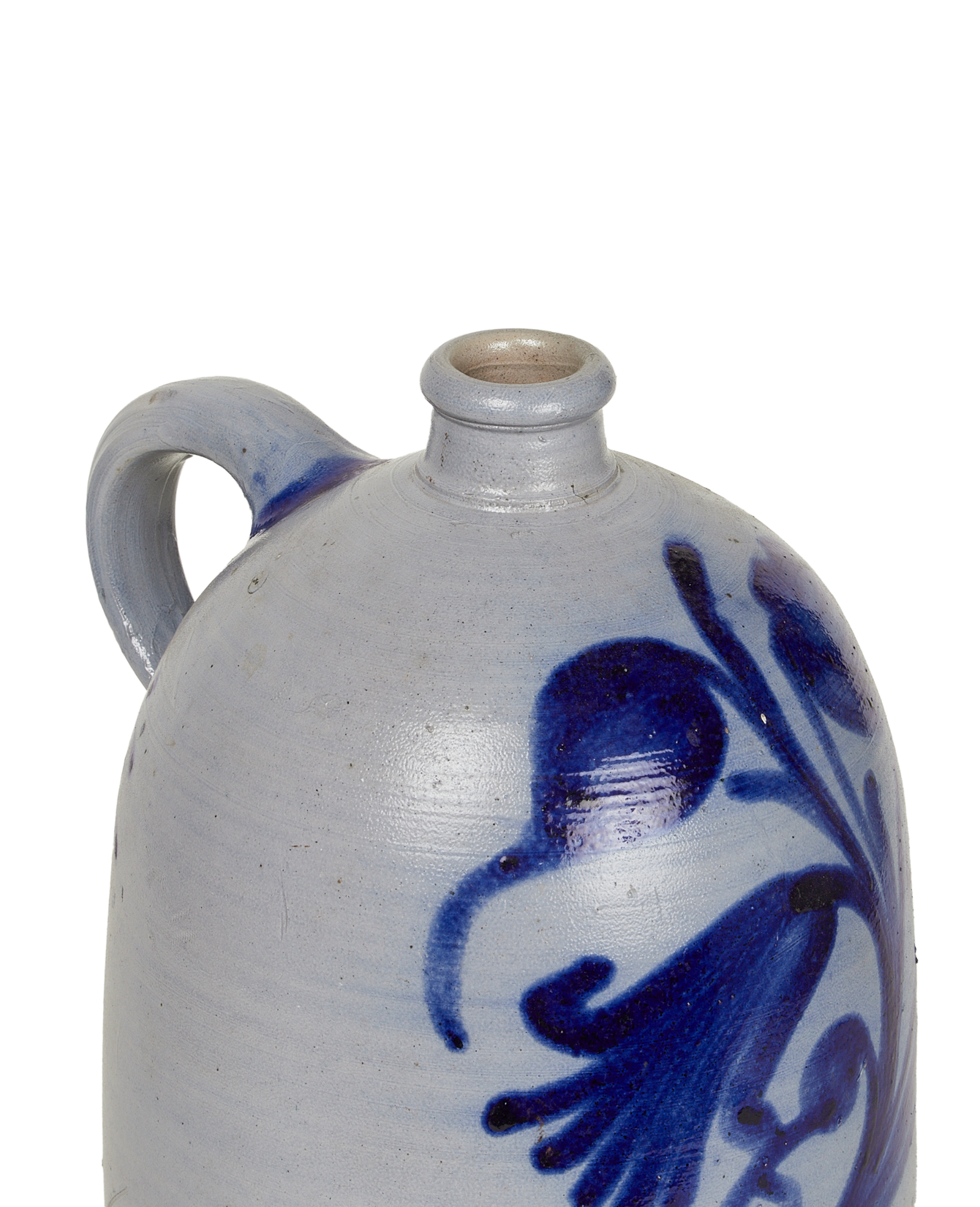 Antique Jug - Blue Alsace Glaze from France made of Ceramic