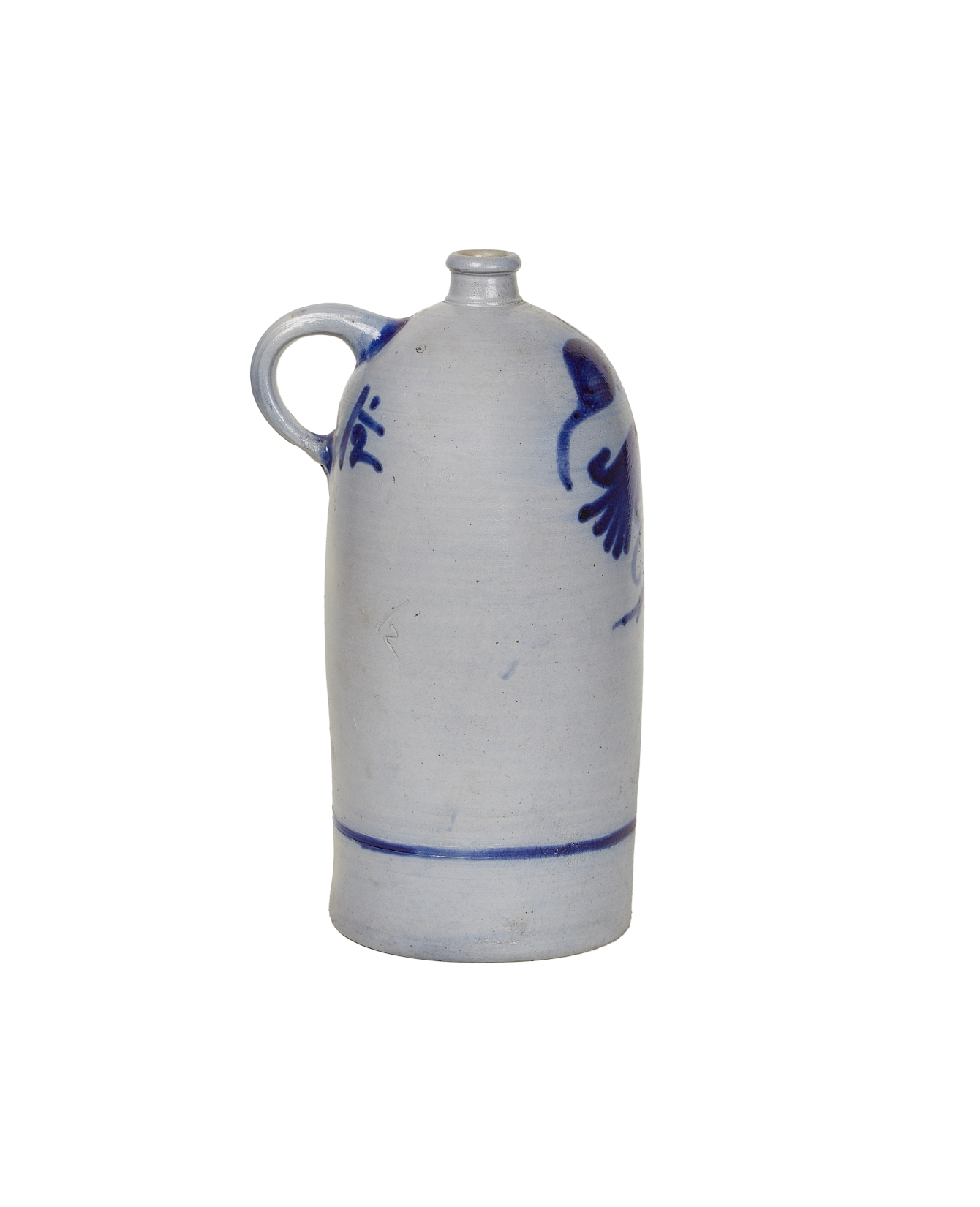 Antique Jug - Blue Alsace Glaze from France made of Ceramic