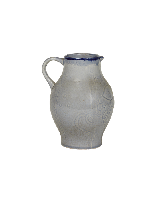 Pitcher - Blue Alsace Glaze