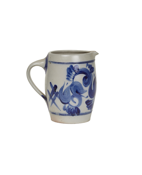 Pitcher - Blue Alsace Glaze