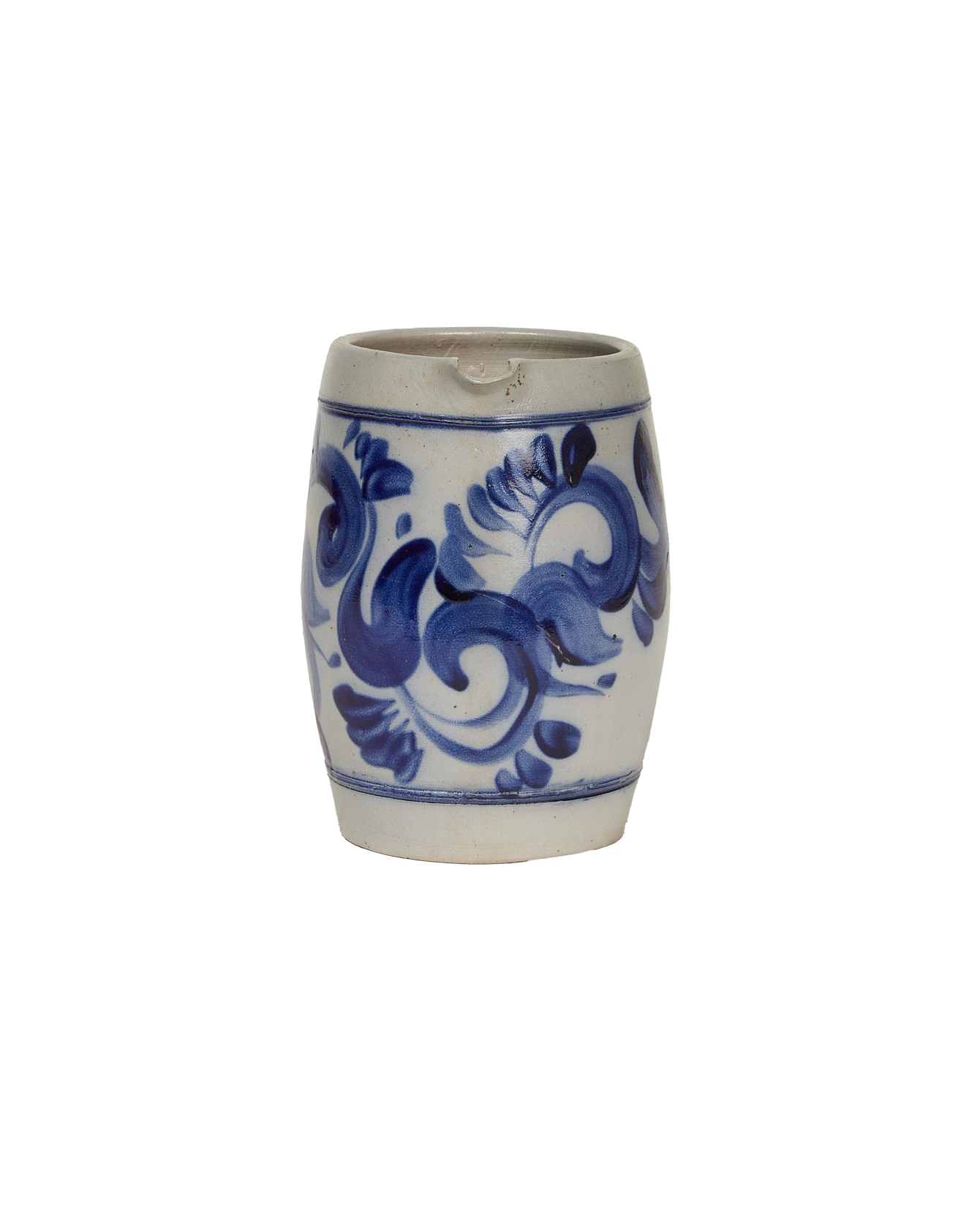 Antique Pitcher - Blue Alsace Glaze from France made of Ceramic