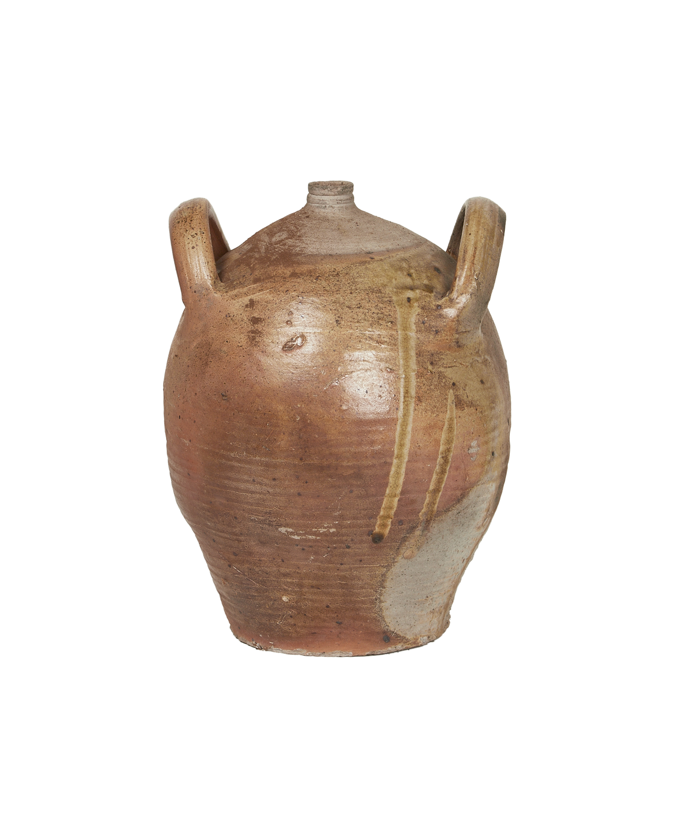 Antique Stoneware Jug from France made of Ceramic