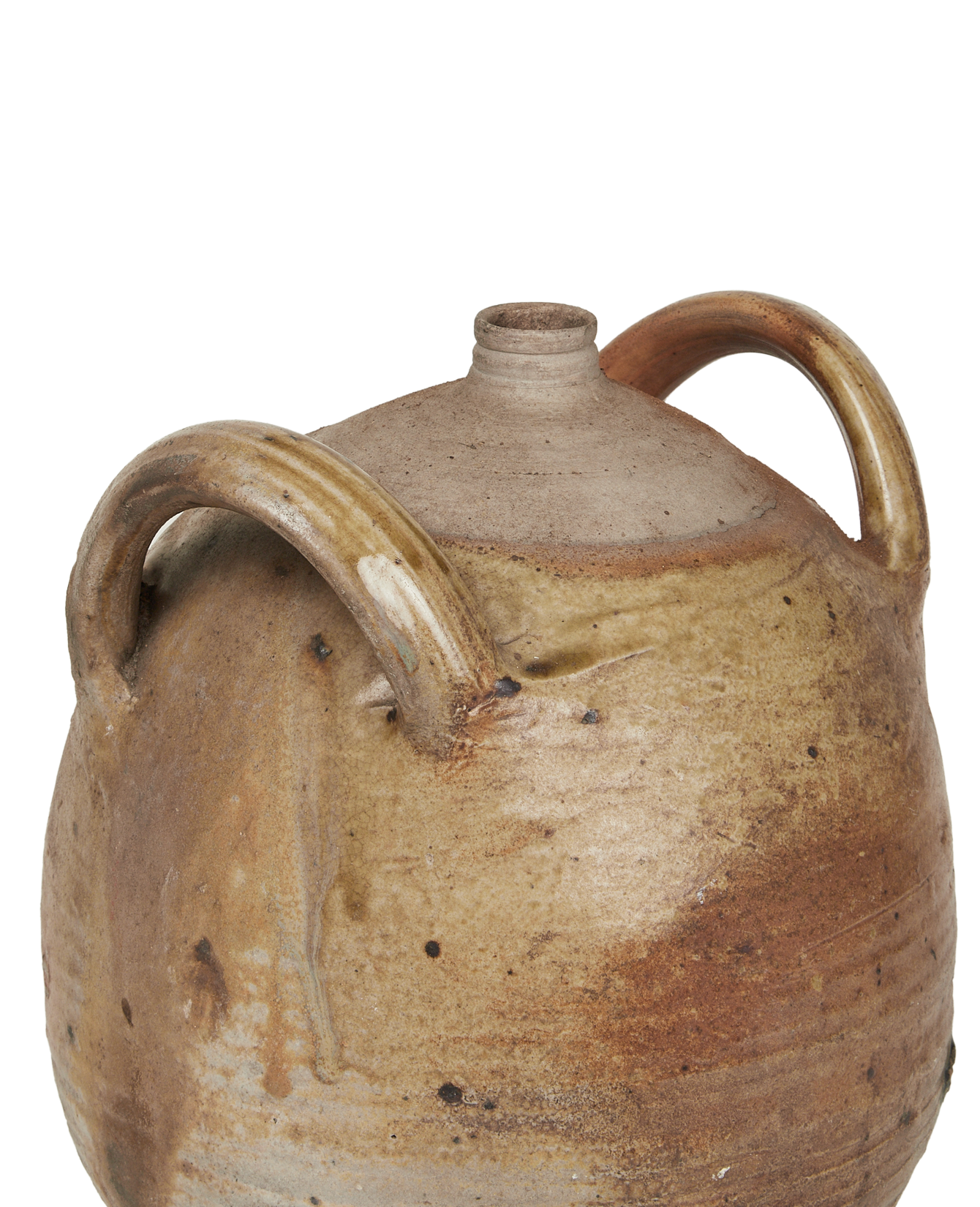 Antique Stoneware Jug from France made of Ceramic
