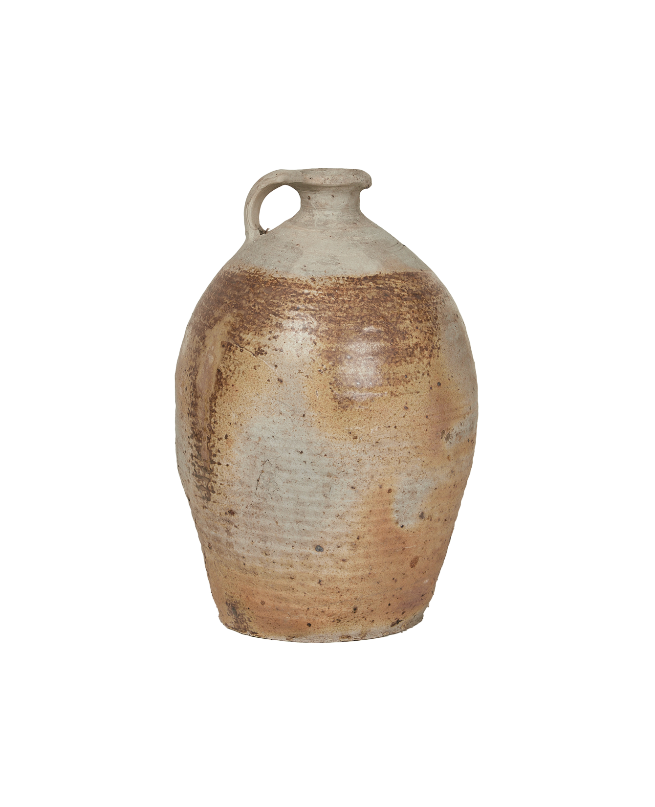 Antique Stoneware Jug from France made of Ceramic