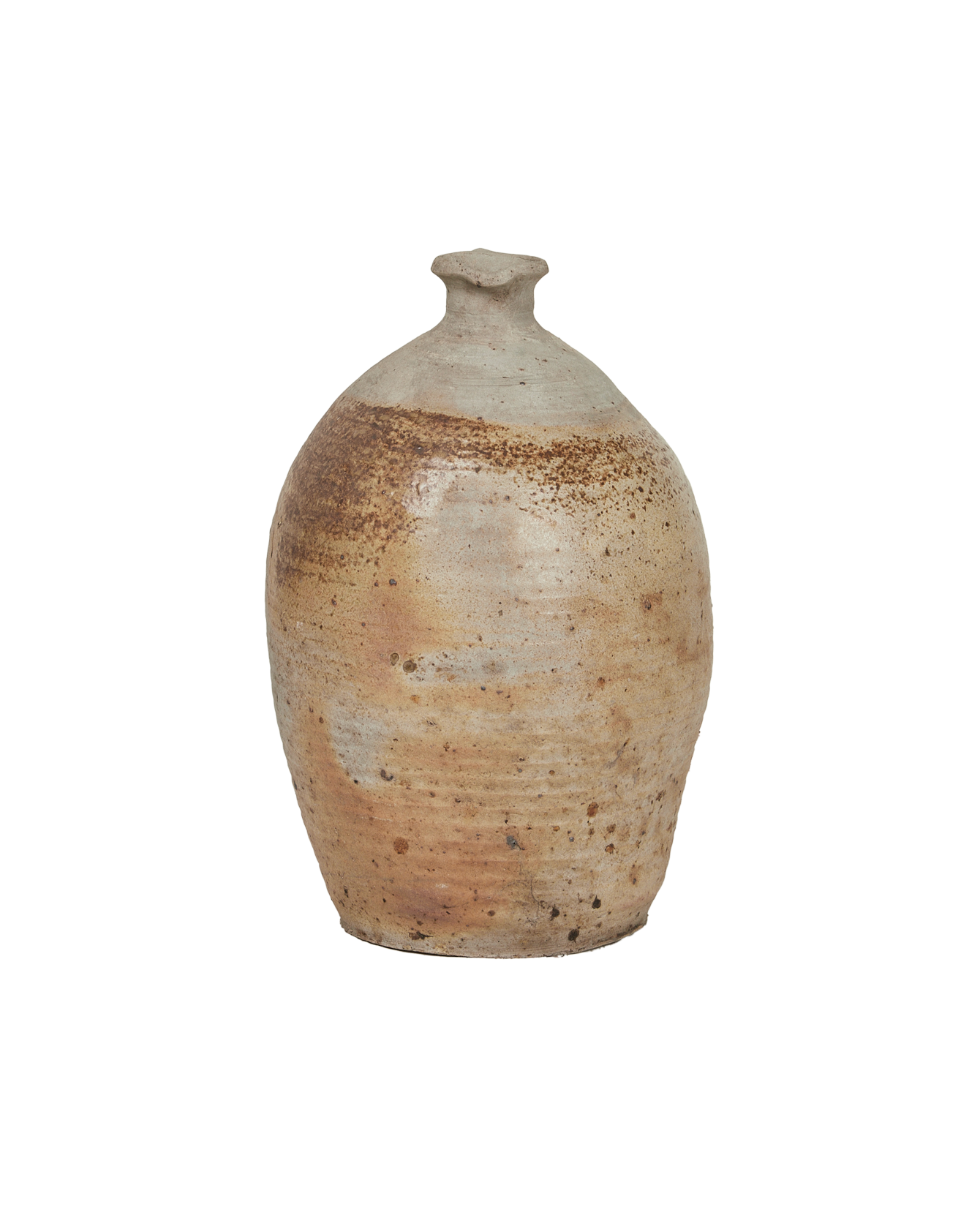 Antique Stoneware Jug from France made of Ceramic