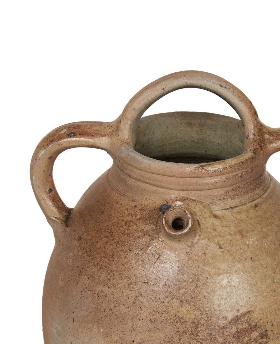 Antique Stoneware Jug from France made of Ceramic