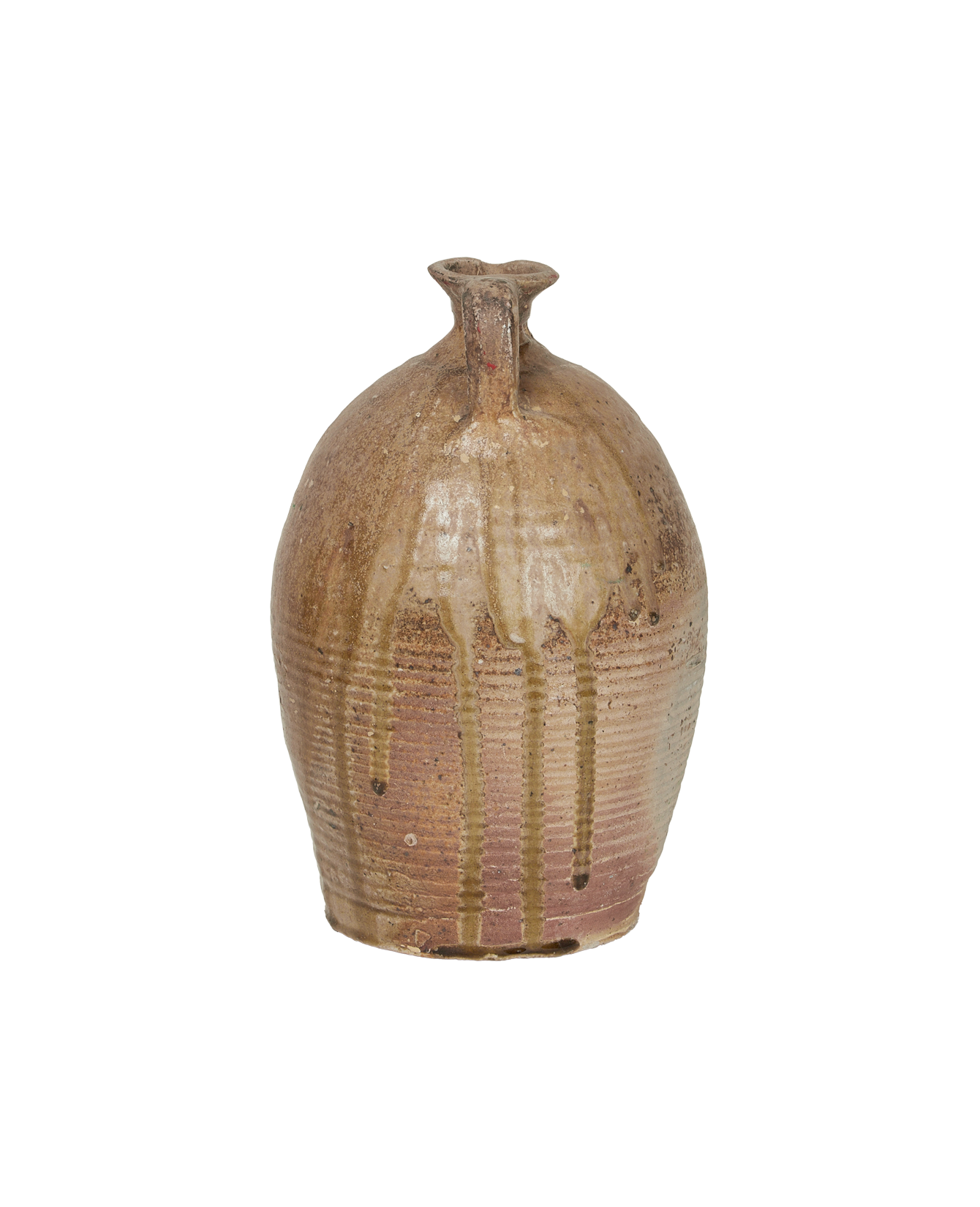 Antique Stoneware Jug from France made of Ceramic