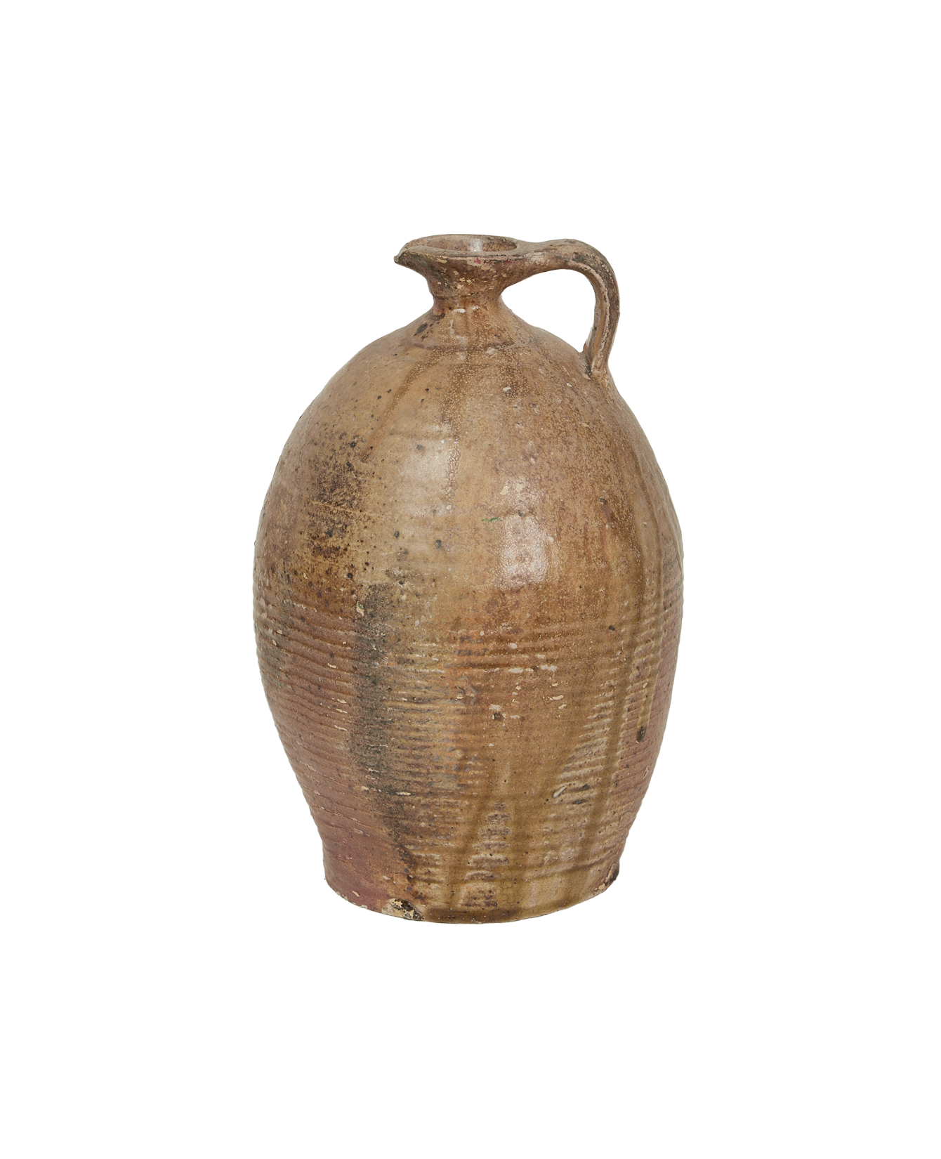 Antique Stoneware Jug from France made of Ceramic