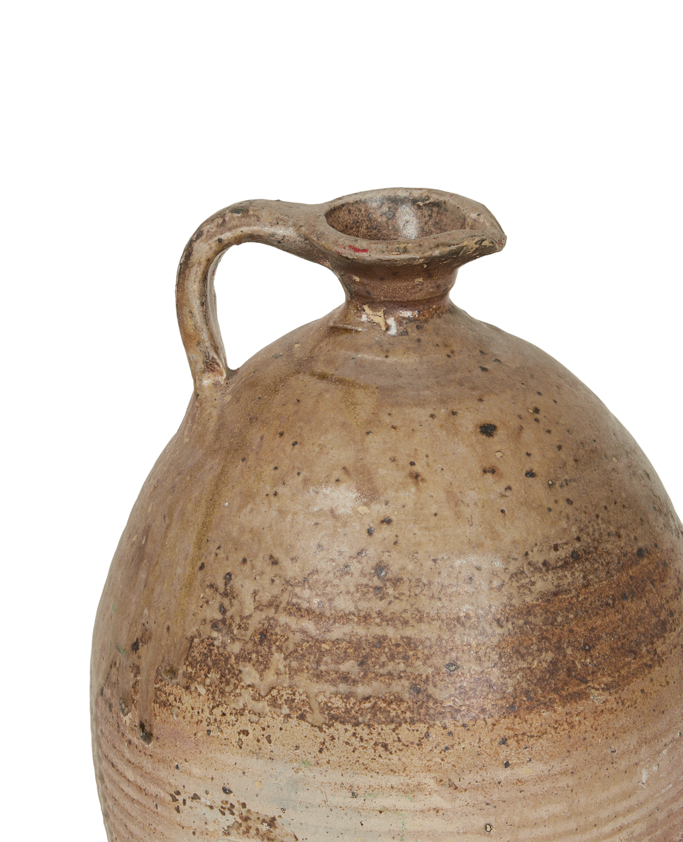 Antique Stoneware Jug from France made of Ceramic