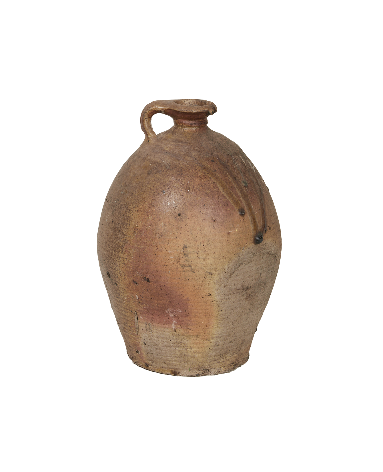 Antique Stoneware Jug from France made of Ceramic