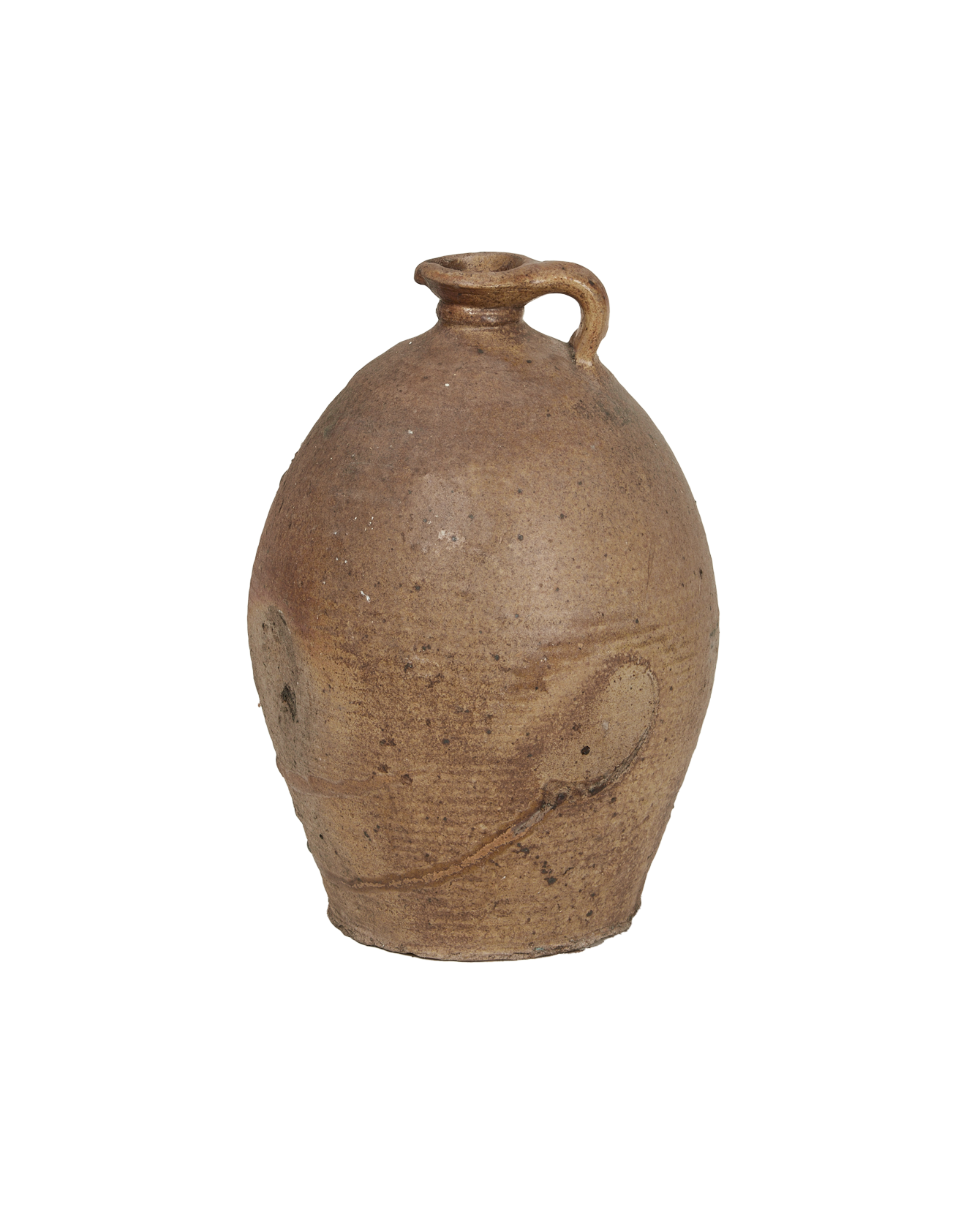 Antique Stoneware Jug from France made of Ceramic