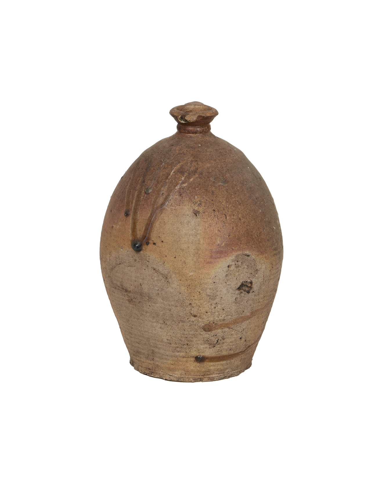 Antique Stoneware Jug from France made of Ceramic