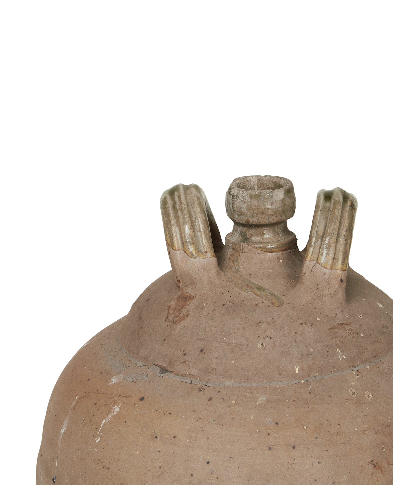 Antique Stoneware Jug from France made of Ceramic