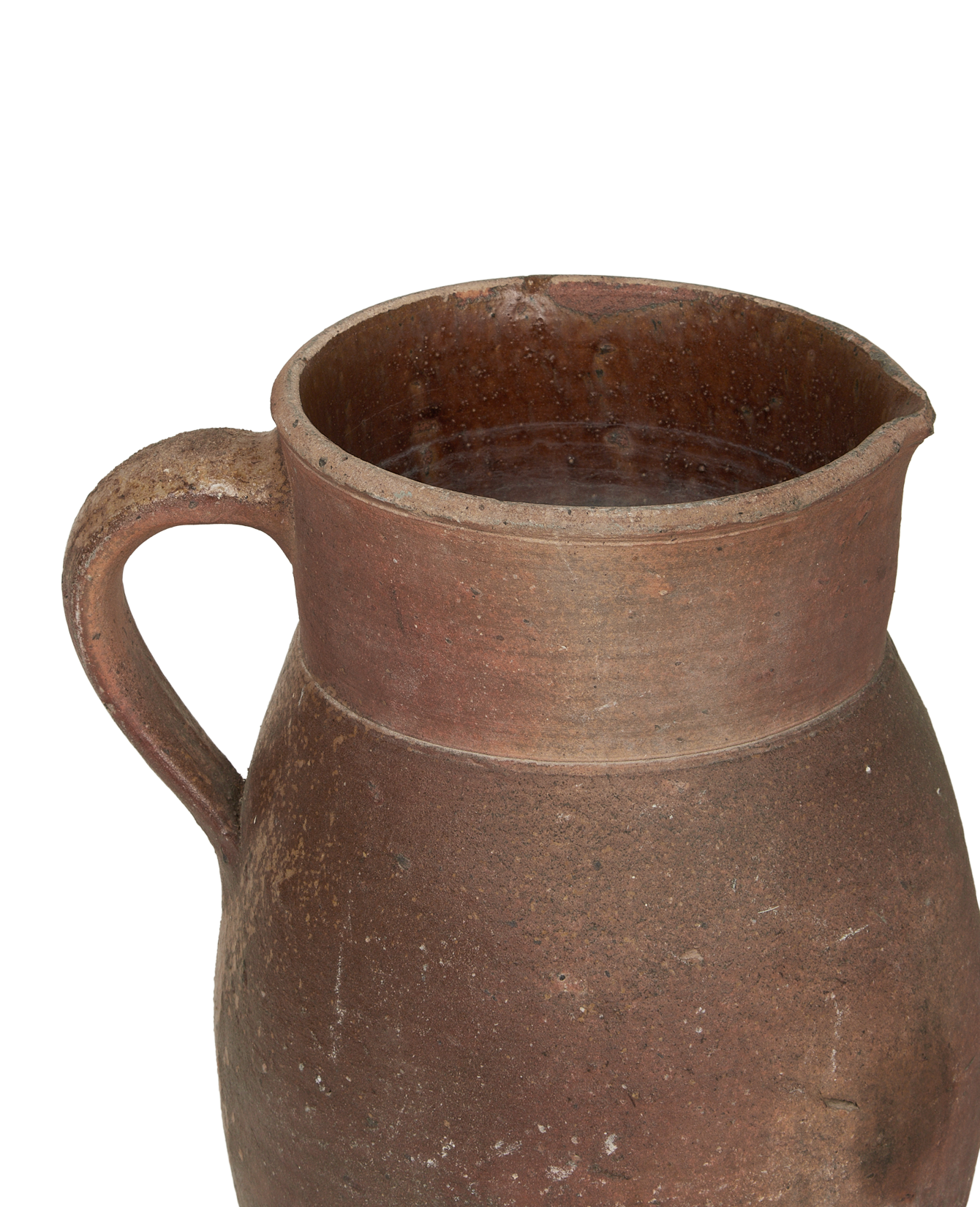 Antique Stoneware Pitcher from France made of Ceramic