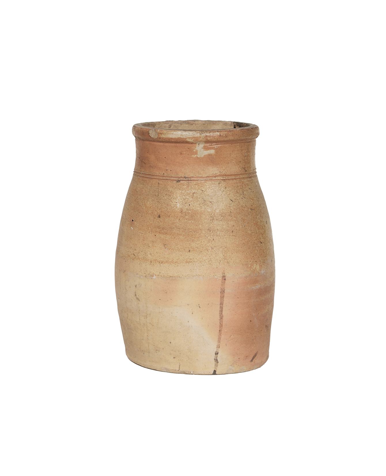 Antique Stoneware Pitcher from France made of Ceramic
