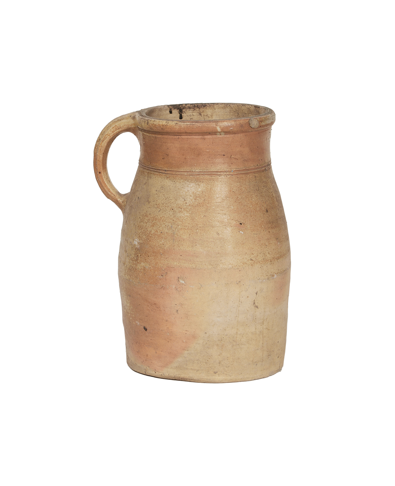 Antique Stoneware Pitcher from France made of Ceramic